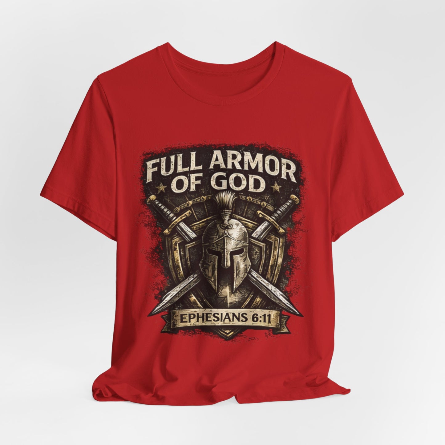 Full Armor of God T-Shirt — Ephesians 6:11 Christian Faith Tee