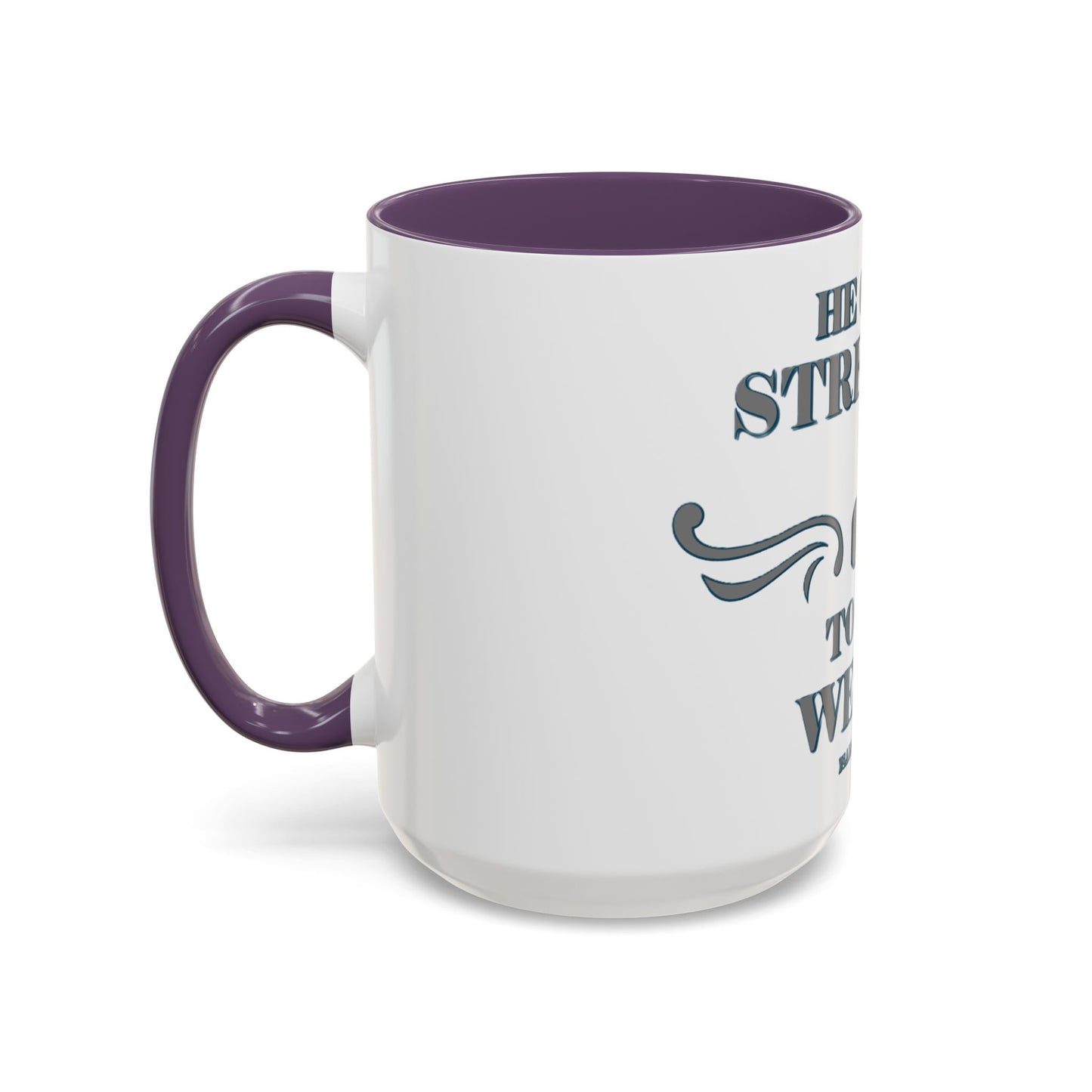 Mug - Bible Verse Isaiah 40:29-31 'He gives Strength to the Weary'