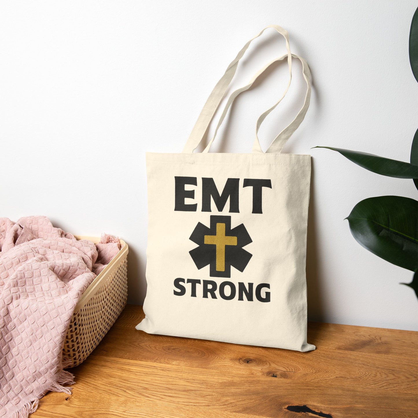 EMT STRONG Cotton Canvas Tote Bag