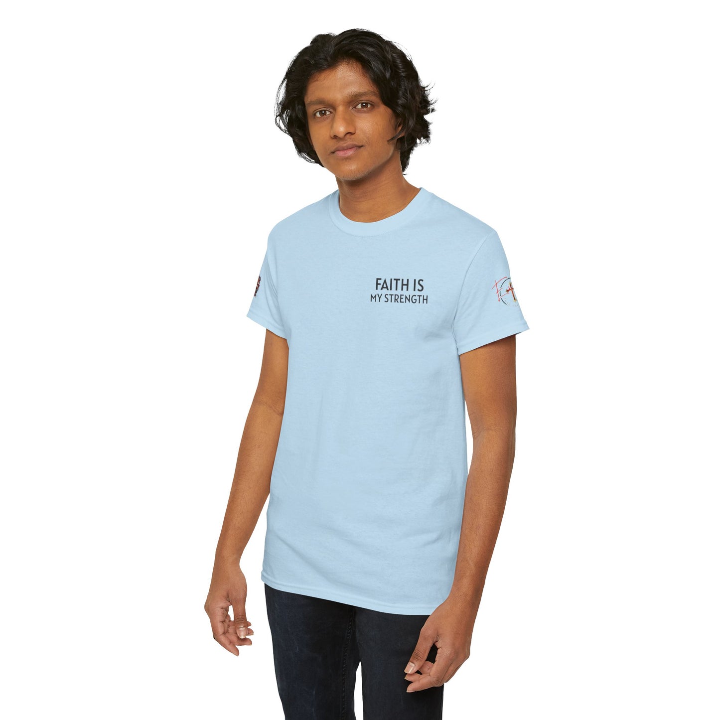 Christian Tee - Philippians 4:13 'Faith Is My Strength'