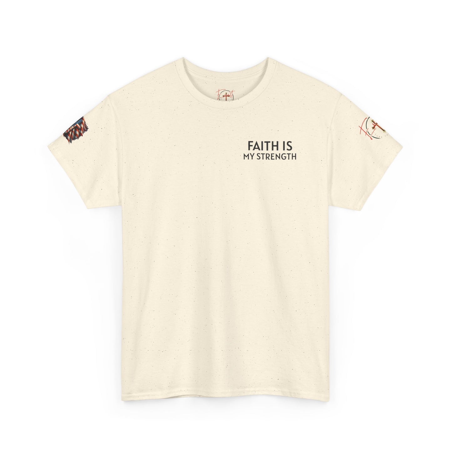 Christian Tee - Philippians 4:13 'Faith Is My Strength'
