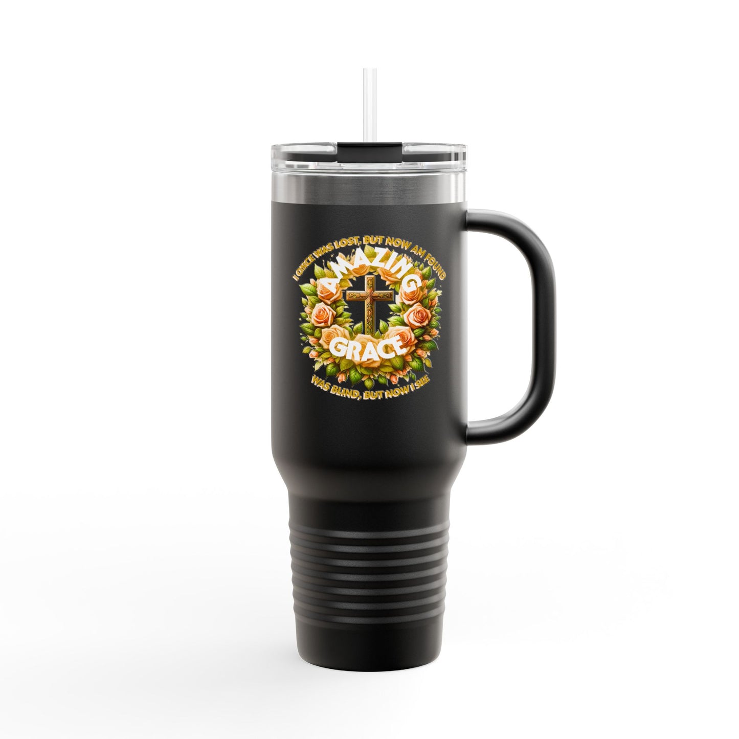 Insulated Travel Mug, 40oz "Amazing Grace"