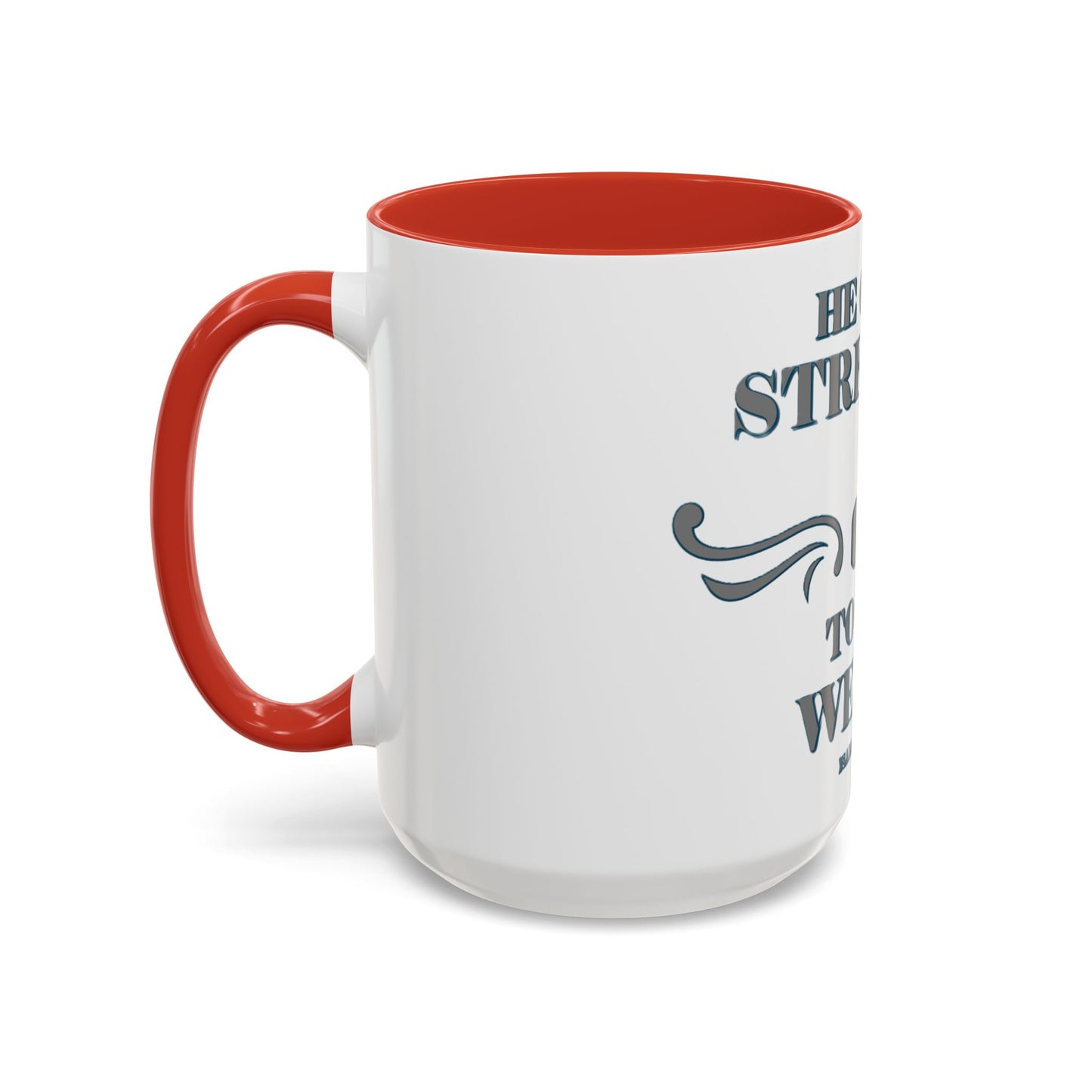 Mug - Bible Verse Isaiah 40:29-31 'He gives Strength to the Weary'