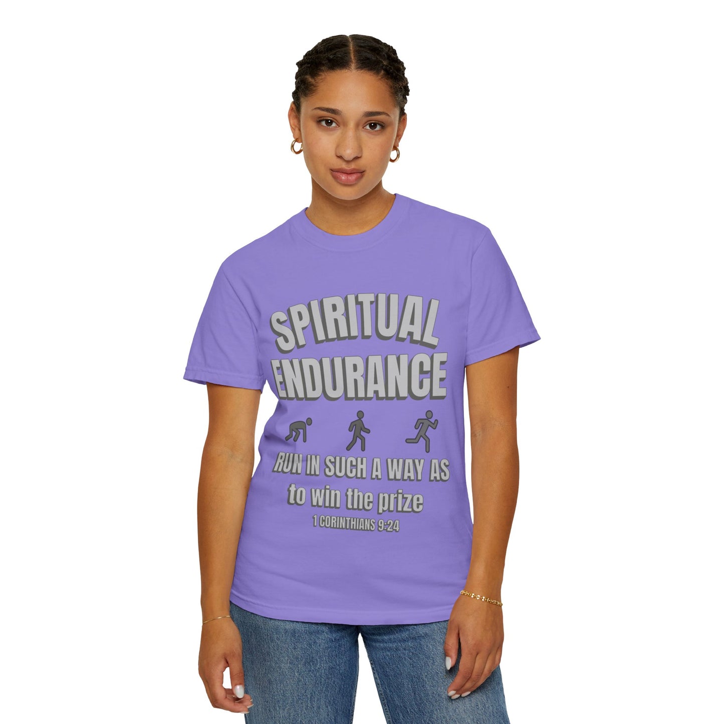 Copy of Christian Verse 1 Corinthians 9:24 Garment-Dyed T-shirt