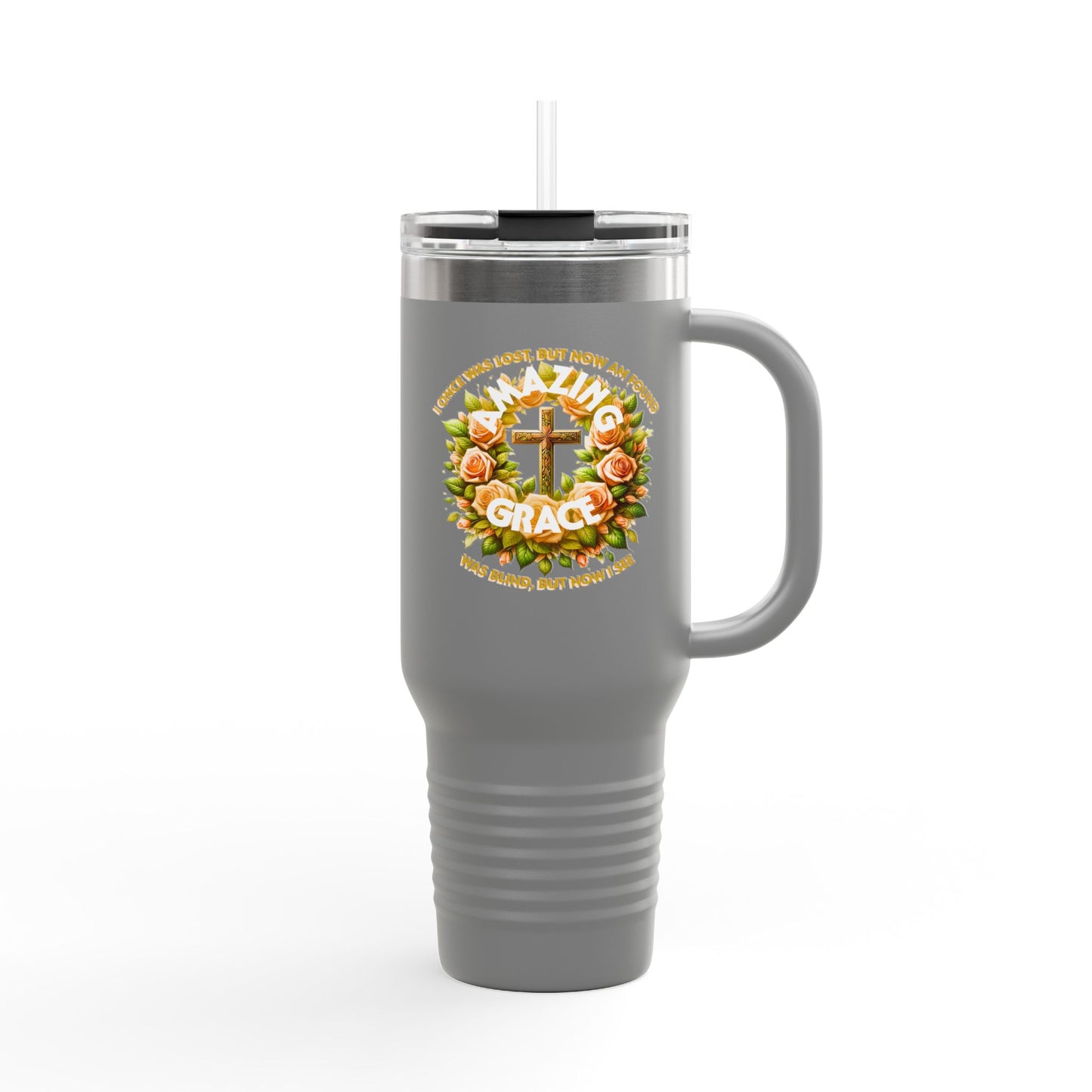 Insulated Travel Mug, 40oz "Amazing Grace"