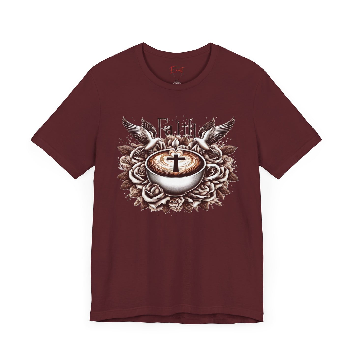 Unisex Jersey Short Sleeve Tee "Faith and Coffee"