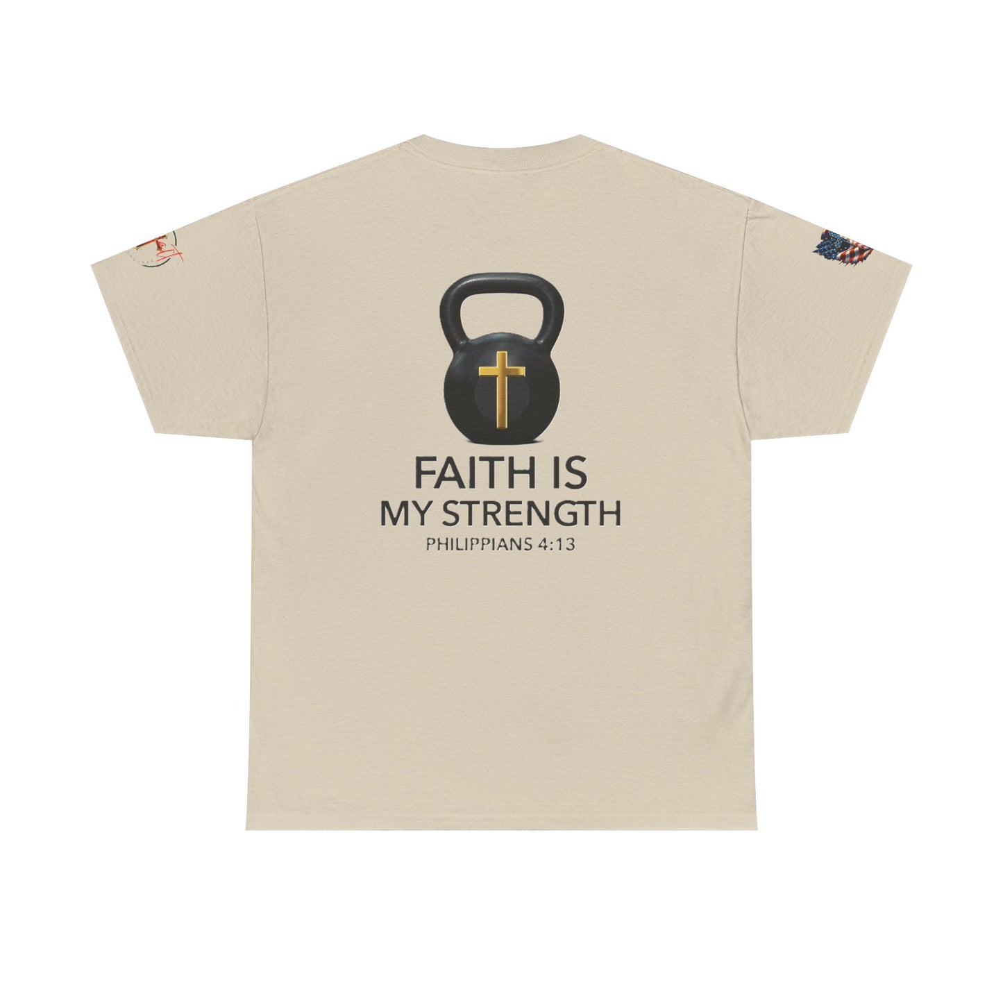 Copy of Christian Tee - Philippians 4:13 'Faith Is My Strength'