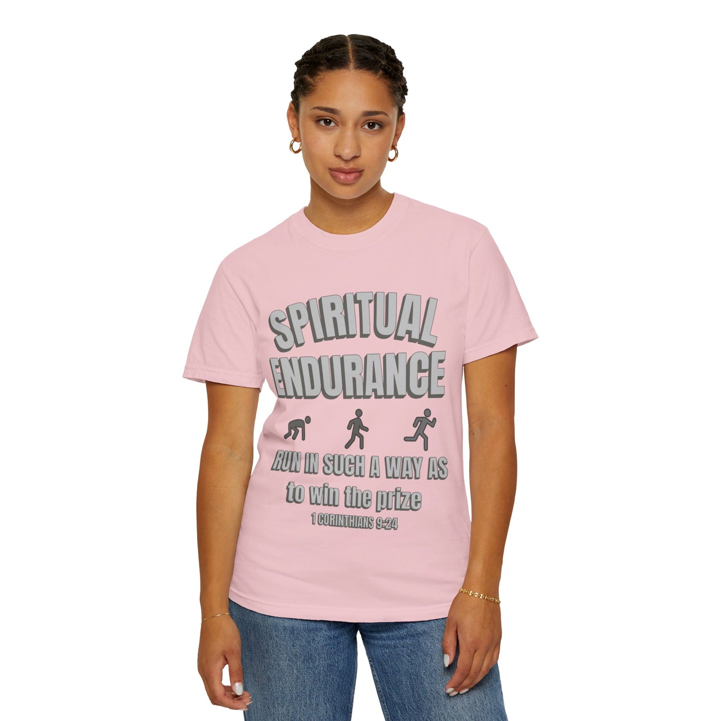 Copy of Christian Verse 1 Corinthians 9:24 Garment-Dyed T-shirt