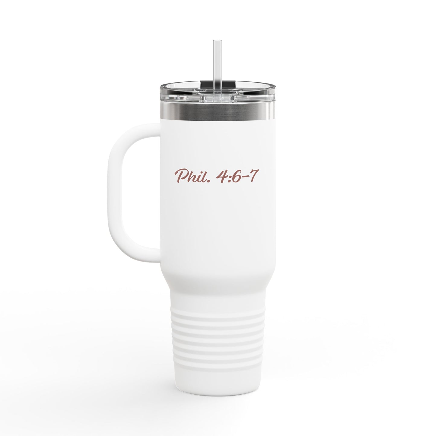 Travel Mug - "How can I pray for you" with Heart and Praying Hands Design