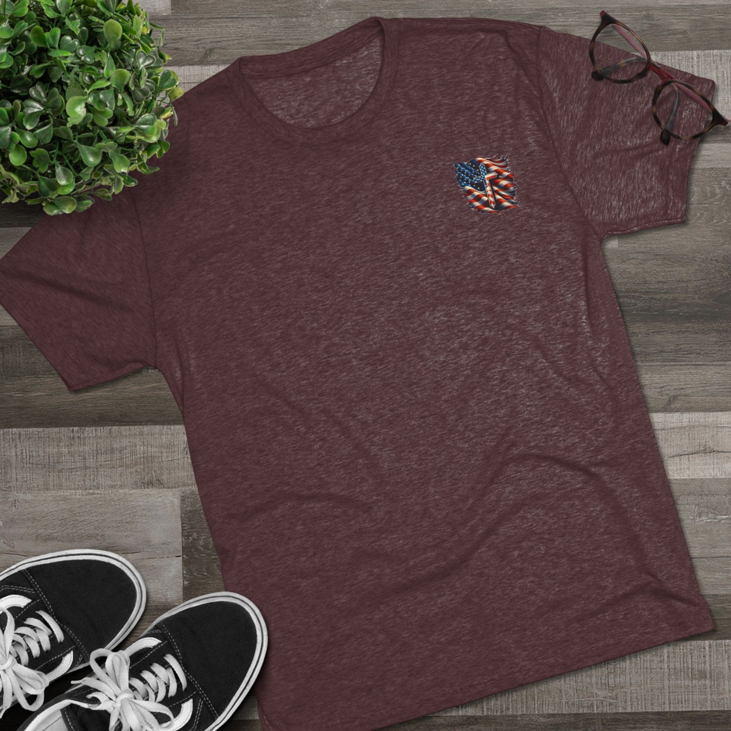 Copy of Unisex Tri-Blend Crew Tee "GOD BLESS AMERICA"