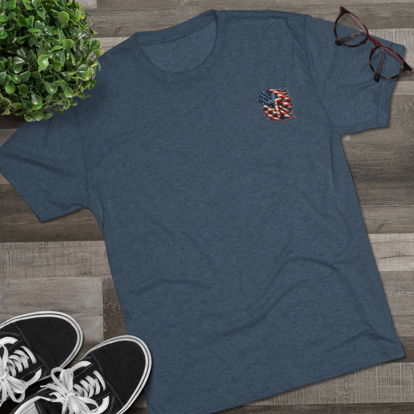 Copy of Unisex Tri-Blend Crew Tee "GOD BLESS AMERICA"