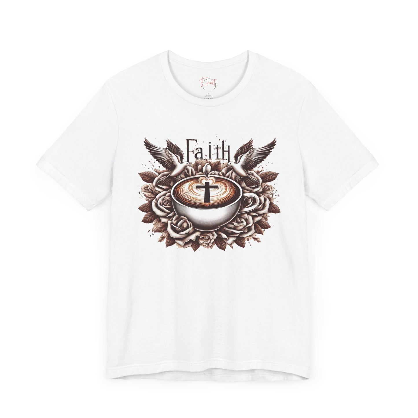 Unisex Jersey Short Sleeve Tee "Faith and Coffee"