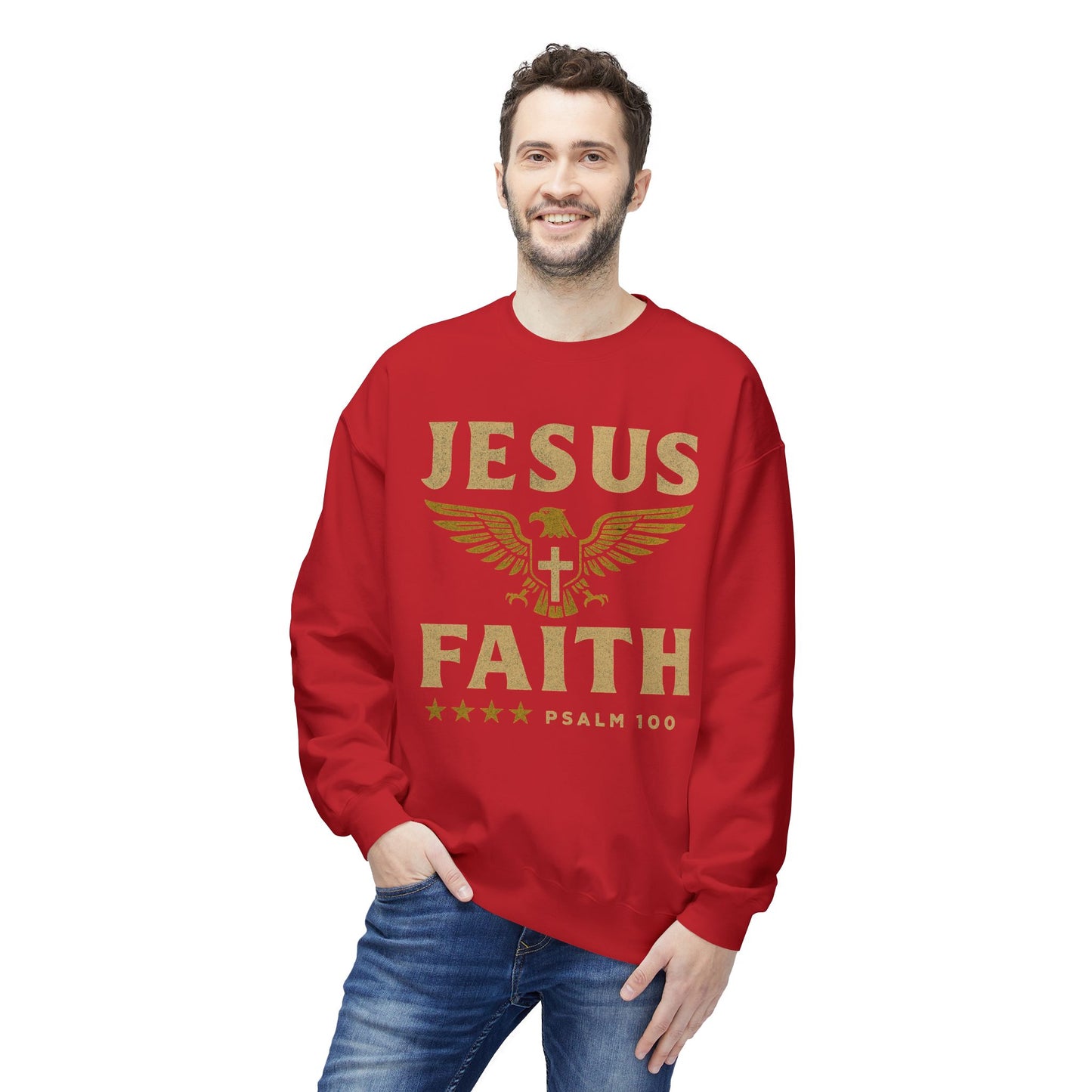 Christian Military Unisex Sweatshirt - Jesus/Faith Design