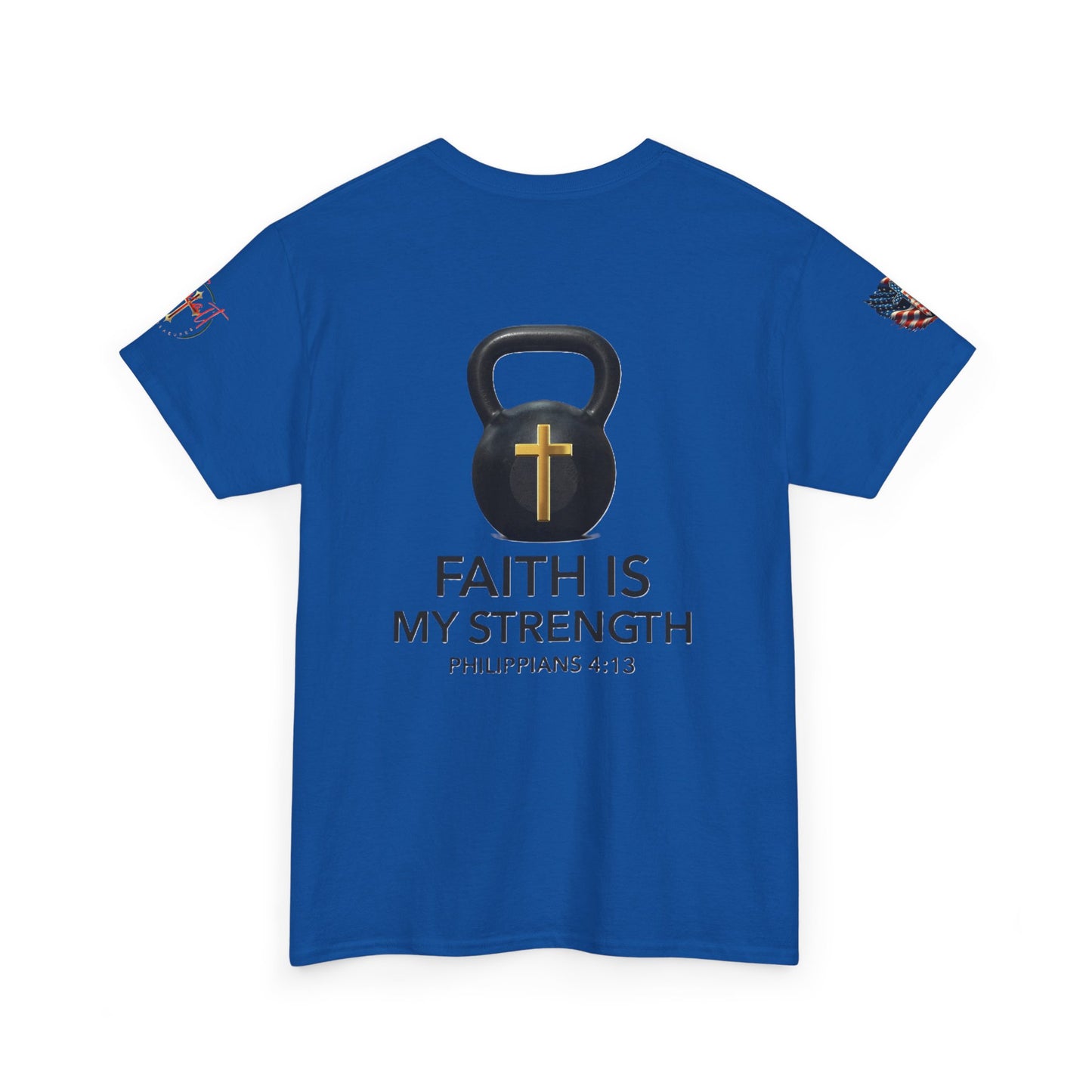Christian Tee - Philippians 4:13 'Faith Is My Strength'