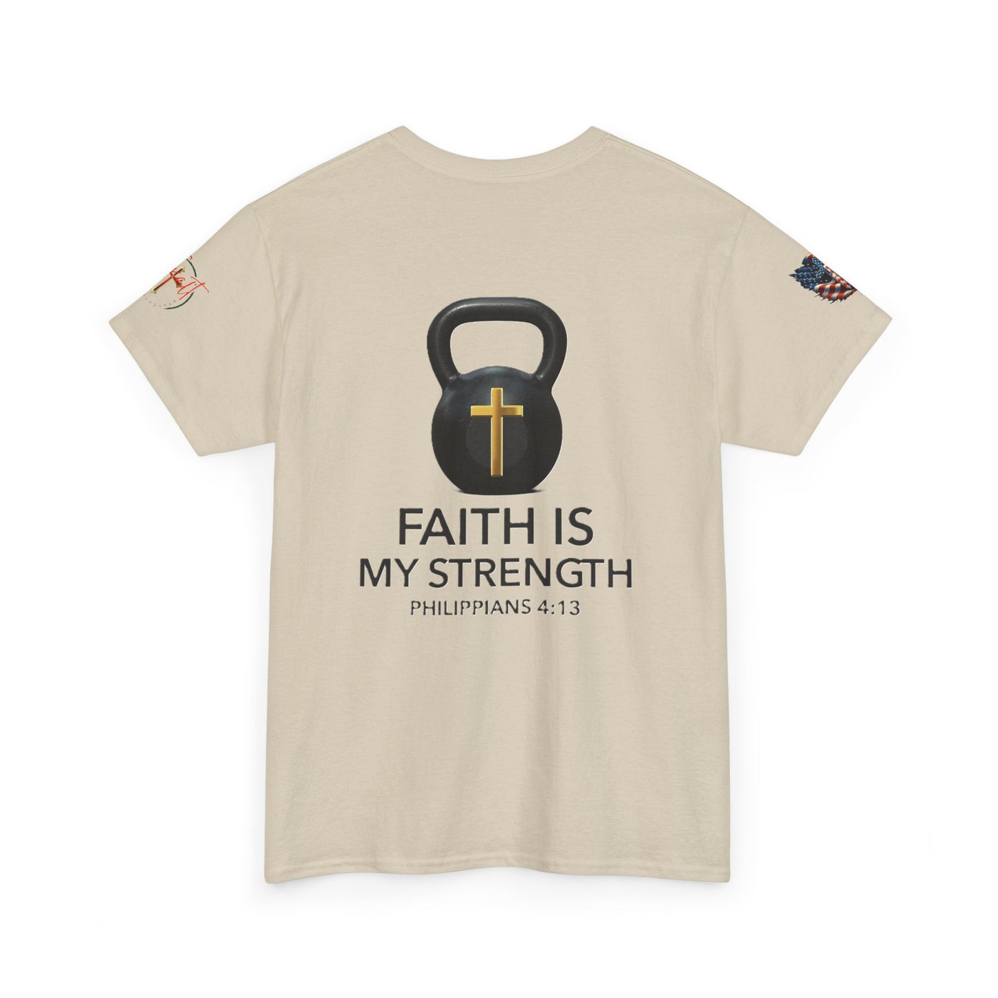 Copy of Christian Tee - Philippians 4:13 'Faith Is My Strength'