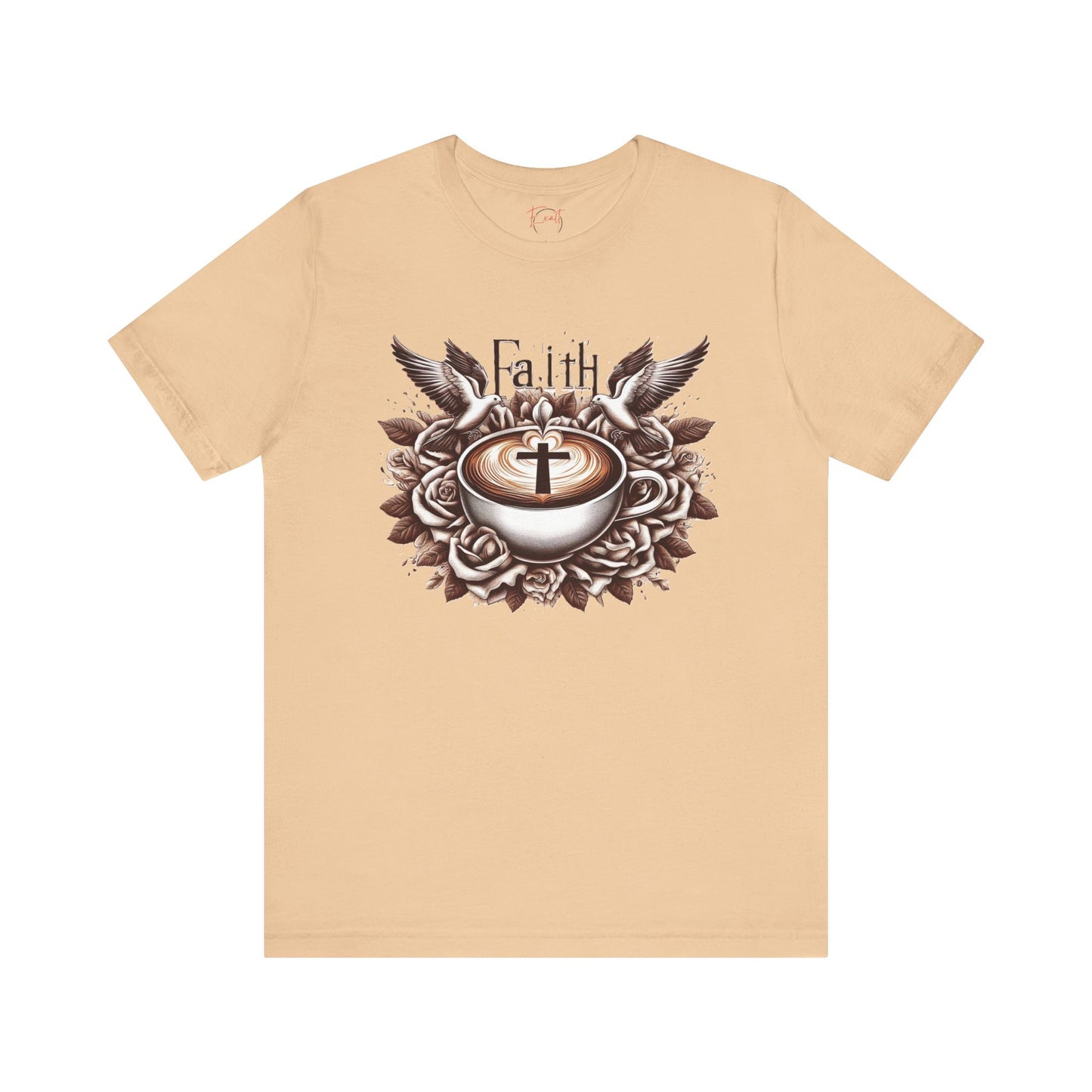 Unisex Jersey Short Sleeve Tee "Faith and Coffee"