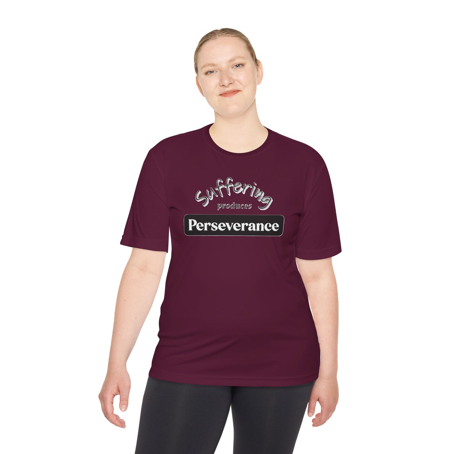 Unisex Moisture "Suffering Produces Perseverance" Wicking Tee