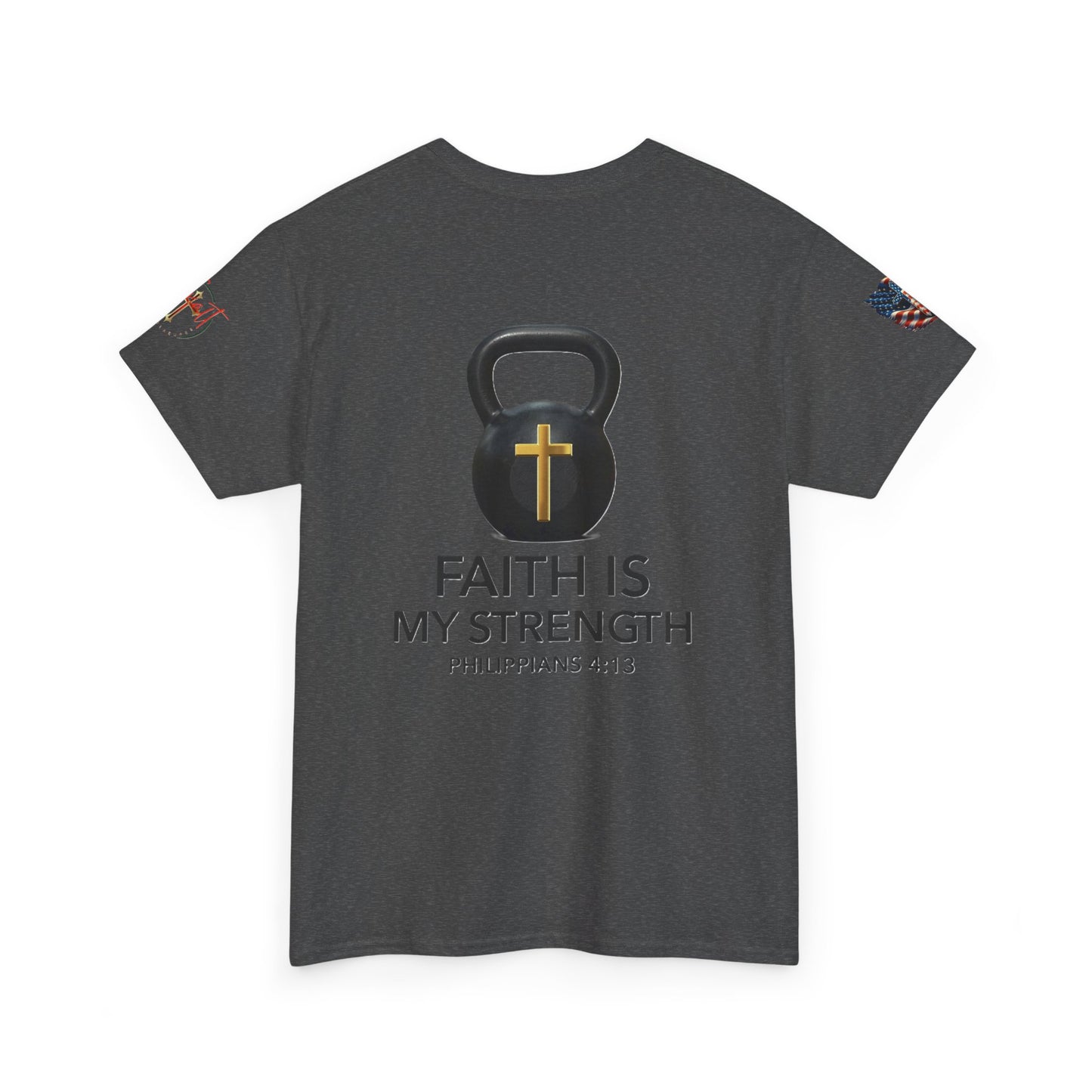 Copy of Christian Tee - Philippians 4:13 'Faith Is My Strength'