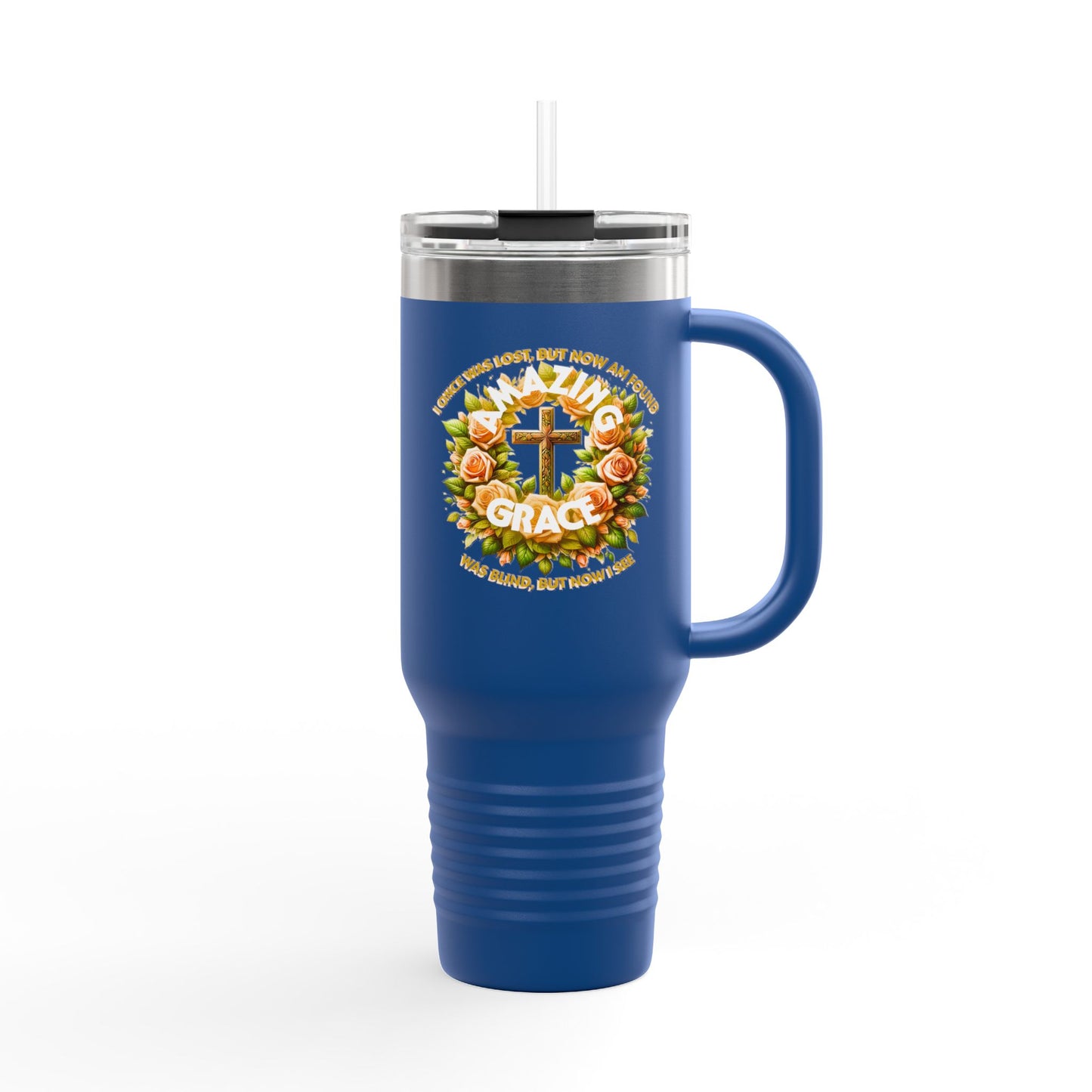 Insulated Travel Mug, 40oz "Amazing Grace"