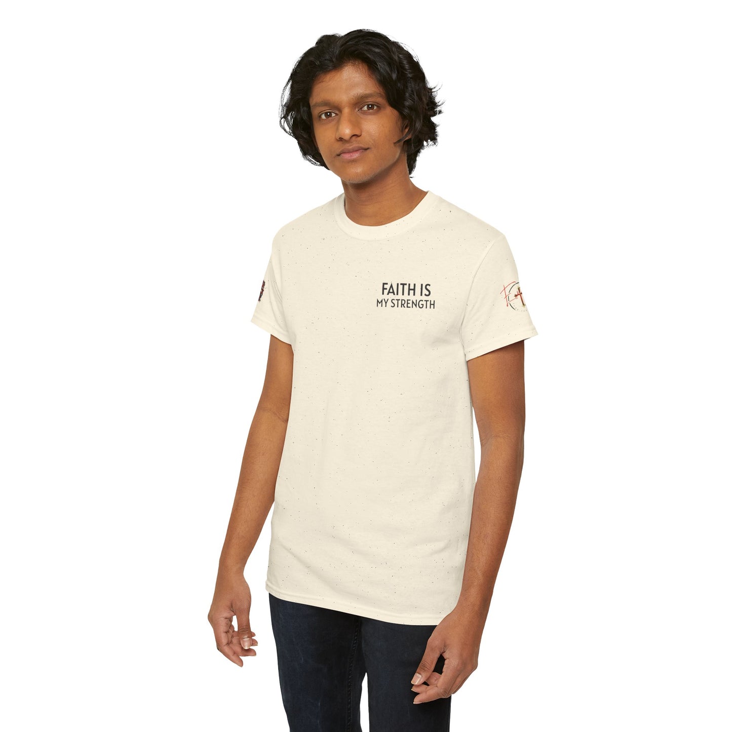 Christian Tee - Philippians 4:13 'Faith Is My Strength'