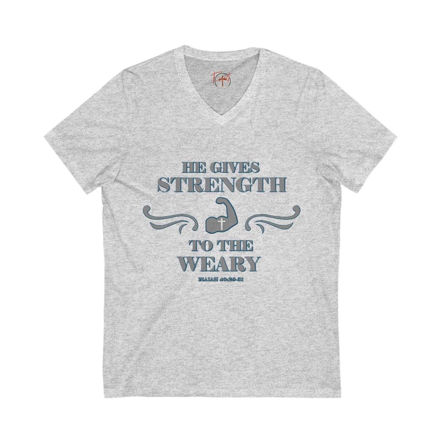 T-Shirt - Bible Verse Isaiah 40:29-31 'He gives Strength to the Weary'