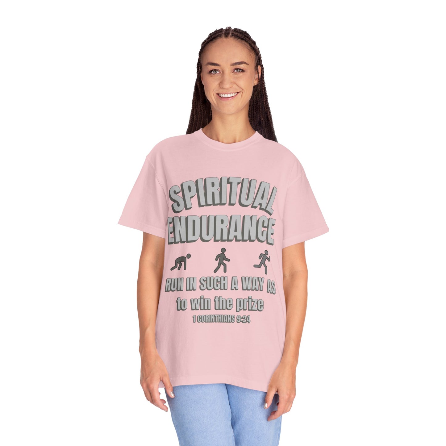 Copy of Christian Verse 1 Corinthians 9:24 Garment-Dyed T-shirt
