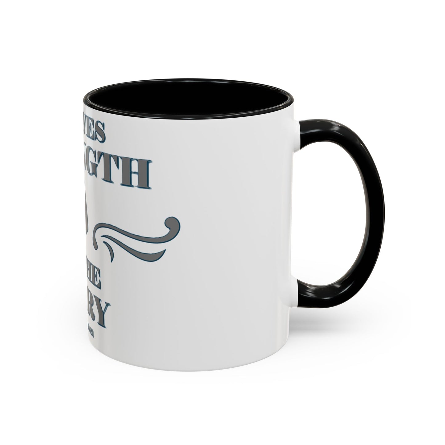 Mug - Bible Verse Isaiah 40:29-31 'He gives Strength to the Weary'