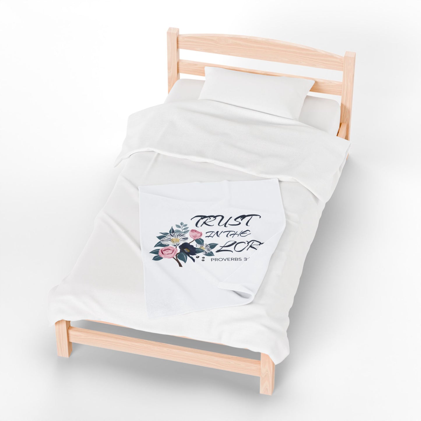 Velveteen Plush Blanket - Trust in the Lord