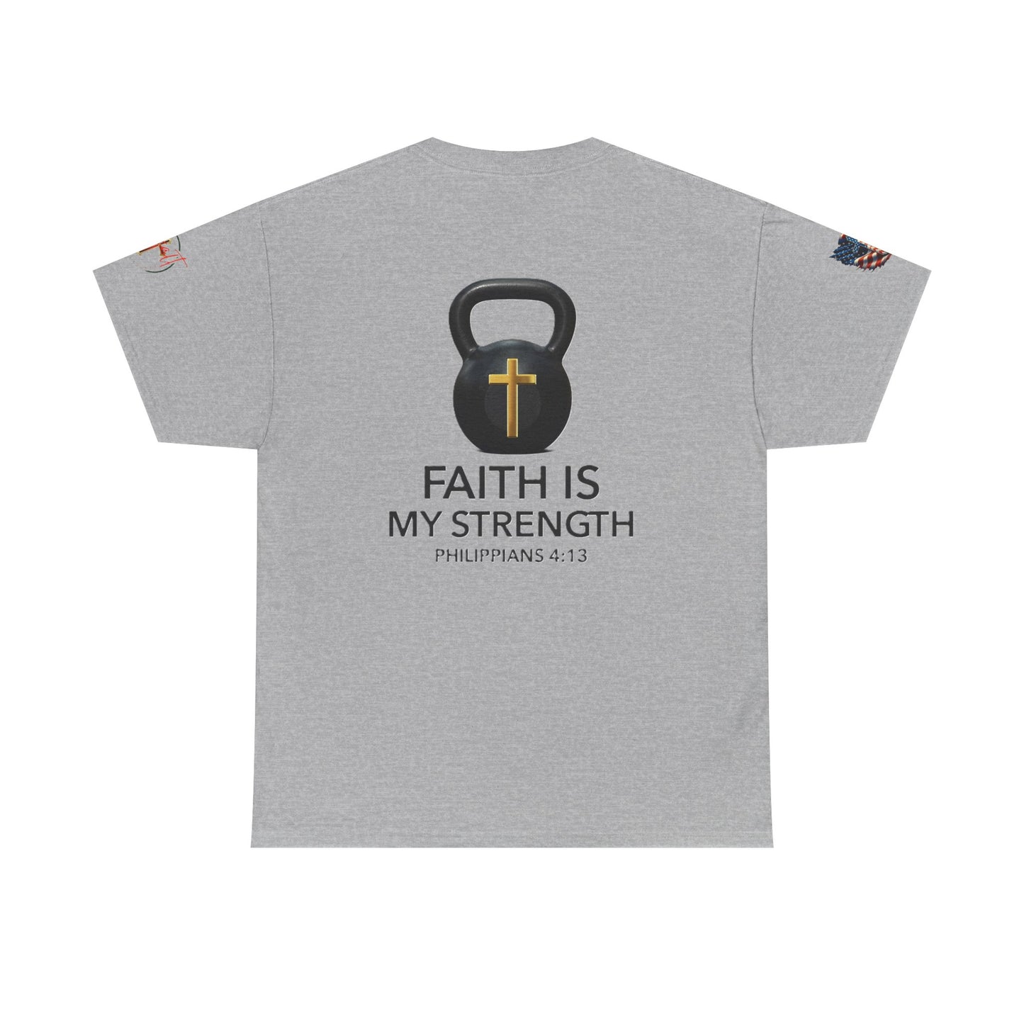 Copy of Christian Tee - Philippians 4:13 'Faith Is My Strength'