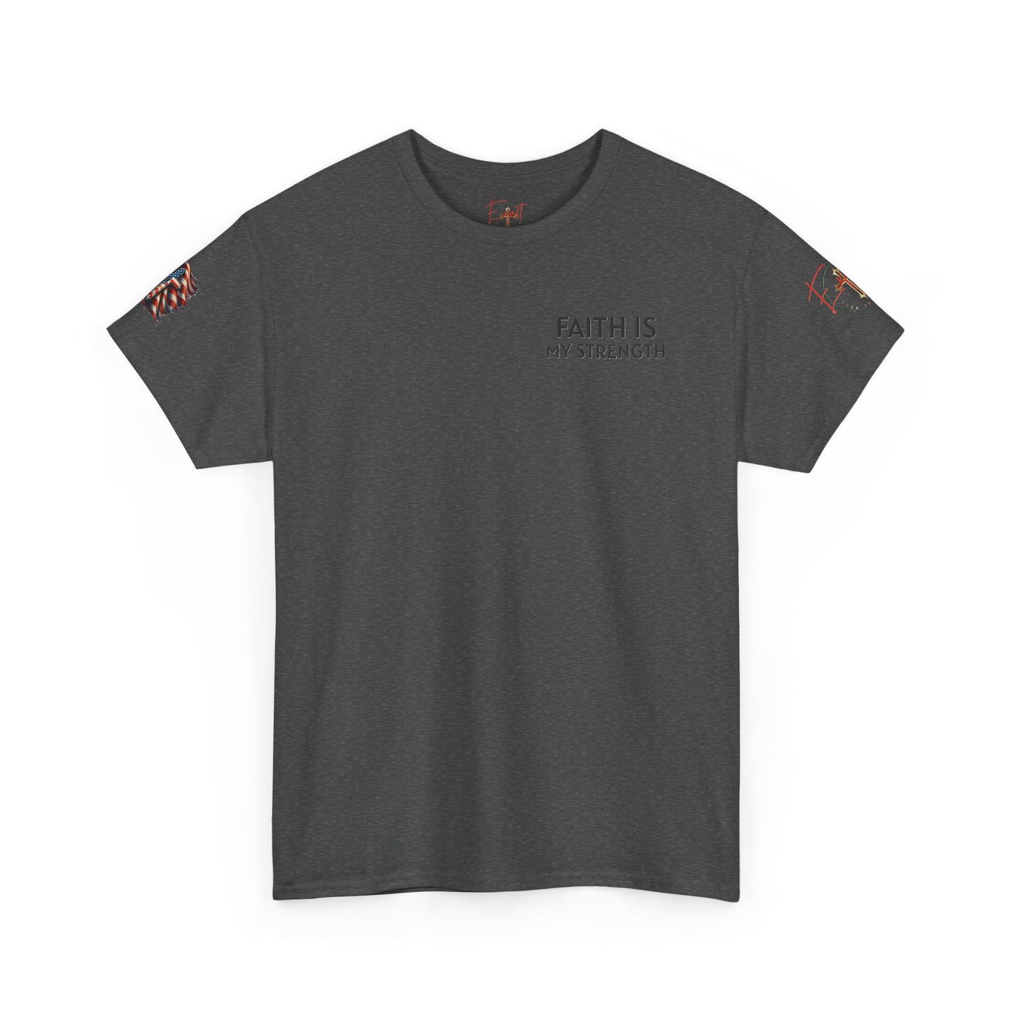 Copy of Christian Tee - Philippians 4:13 'Faith Is My Strength'