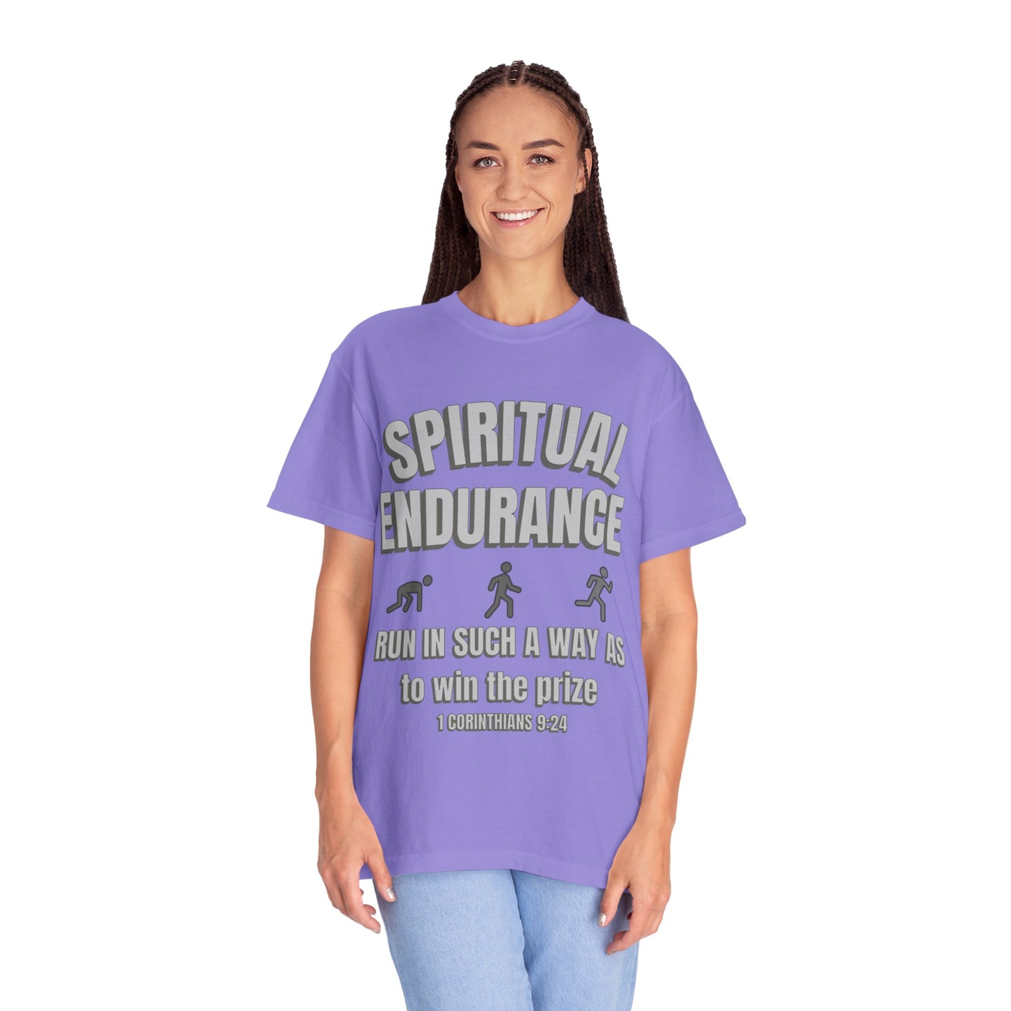 Copy of Christian Verse 1 Corinthians 9:24 Garment-Dyed T-shirt