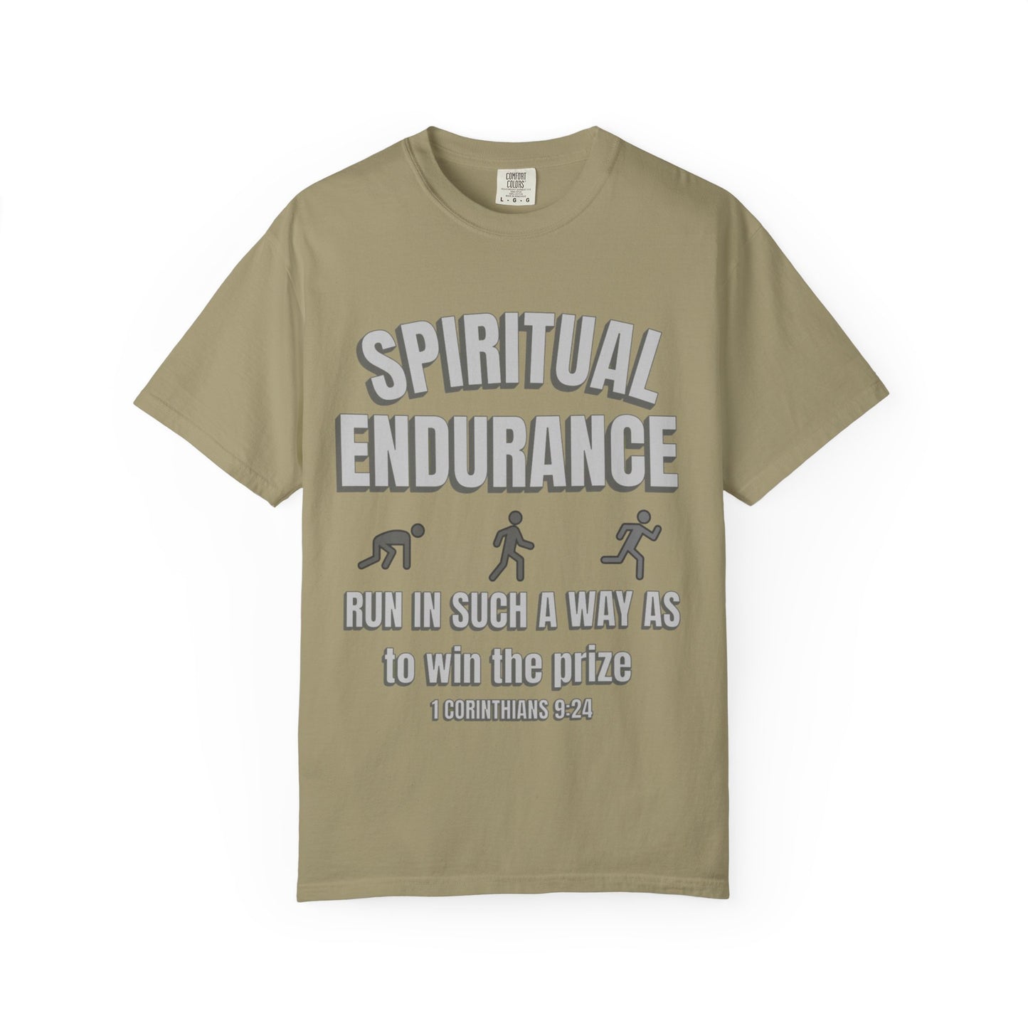 Christian Verse 1 Corinthians 9:24 Garment-Dyed T-shirt