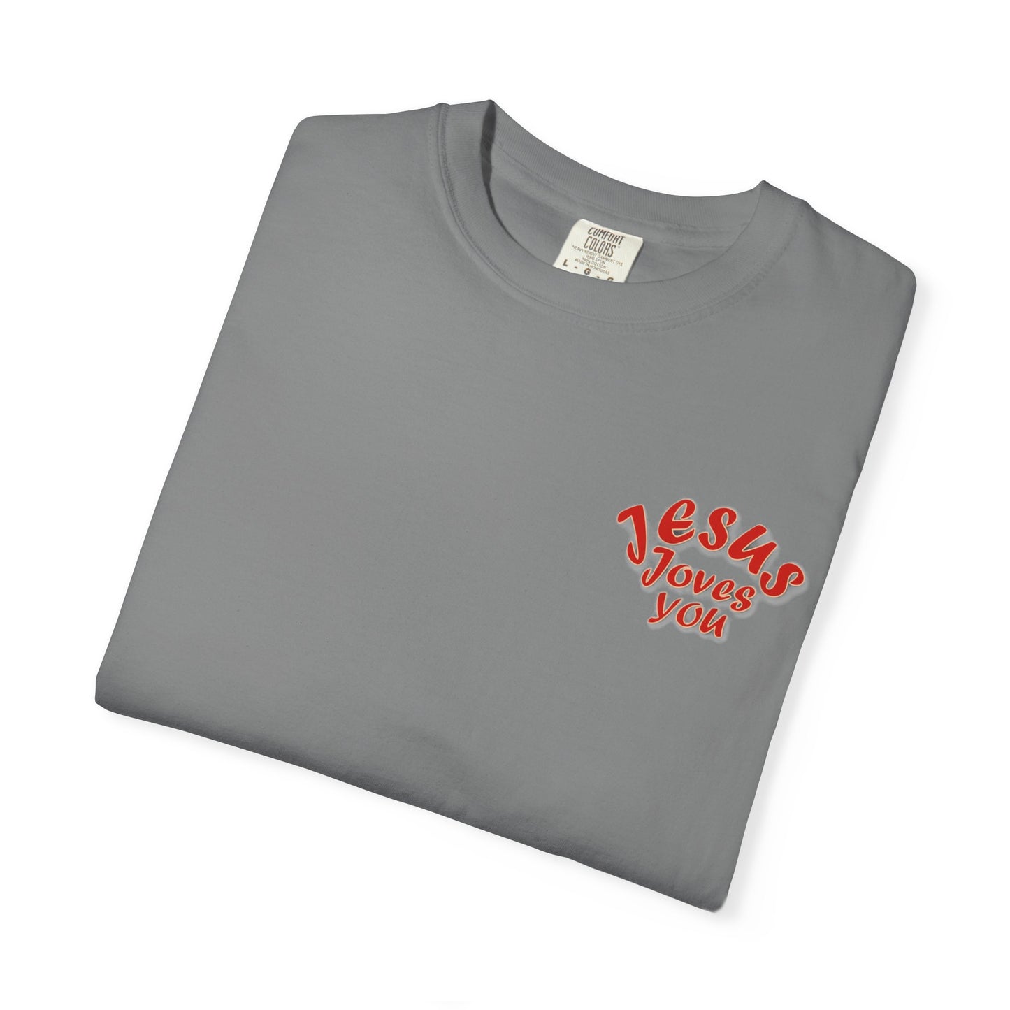 Christian Cross Heart Unisex T-shirt - Jesus Loves You Design