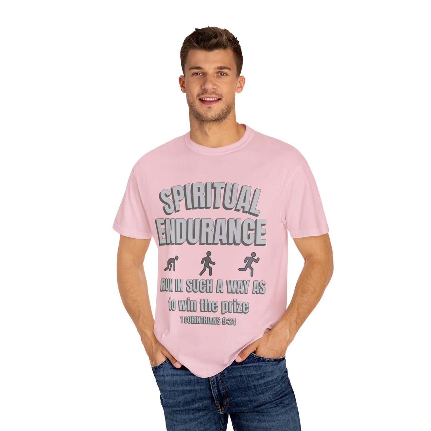 Copy of Christian Verse 1 Corinthians 9:24 Garment-Dyed T-shirt