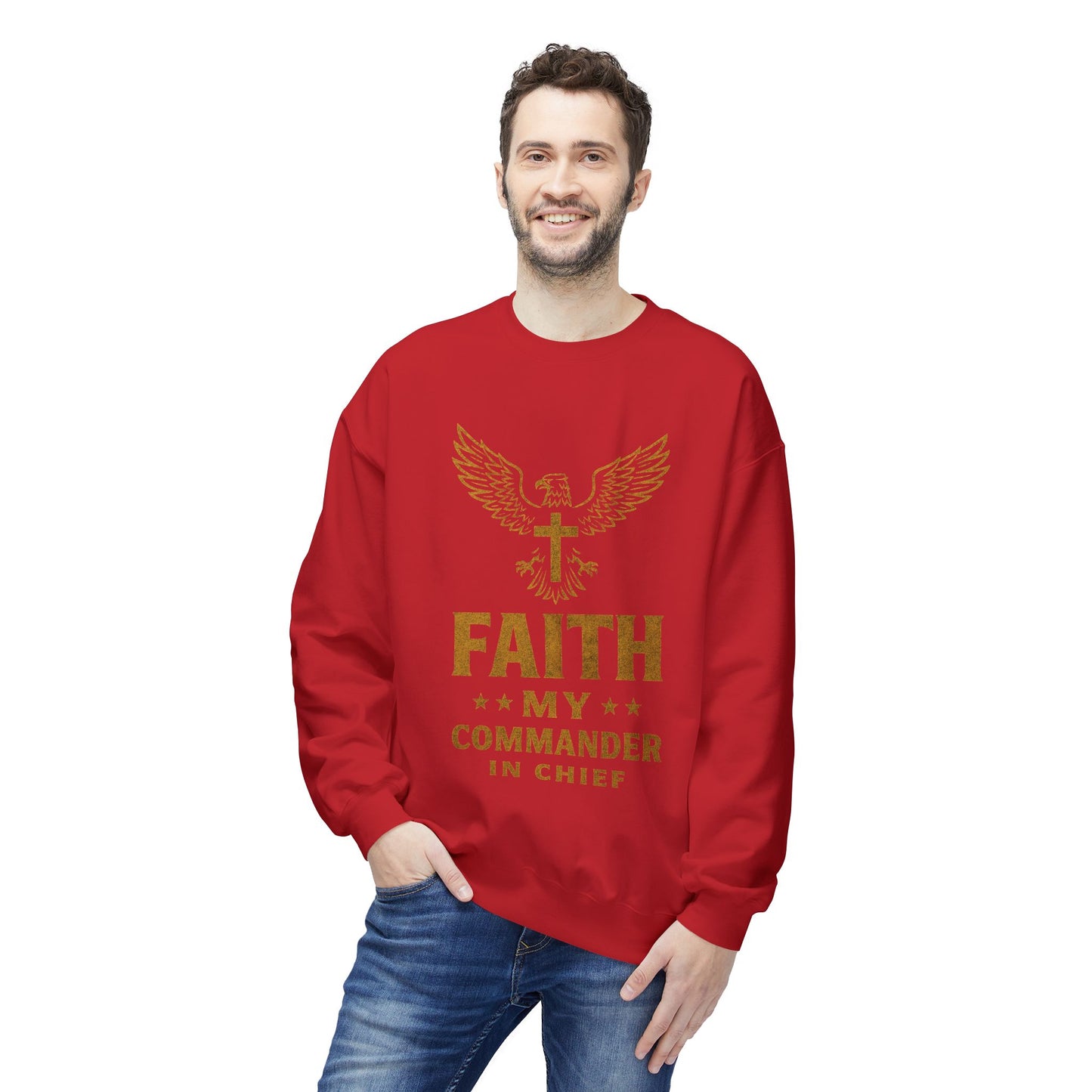 Sweatshirt - Military Christians: 'Faith is my Commander in Chief'