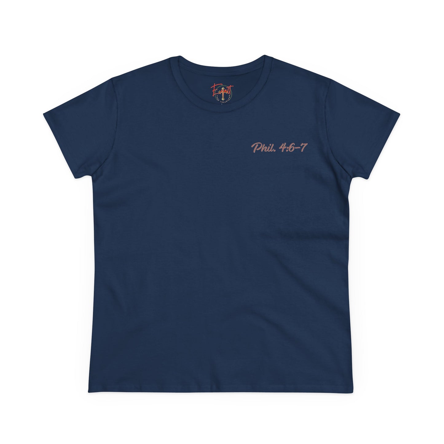 Women's Tee with Heart and Praying Hands Design