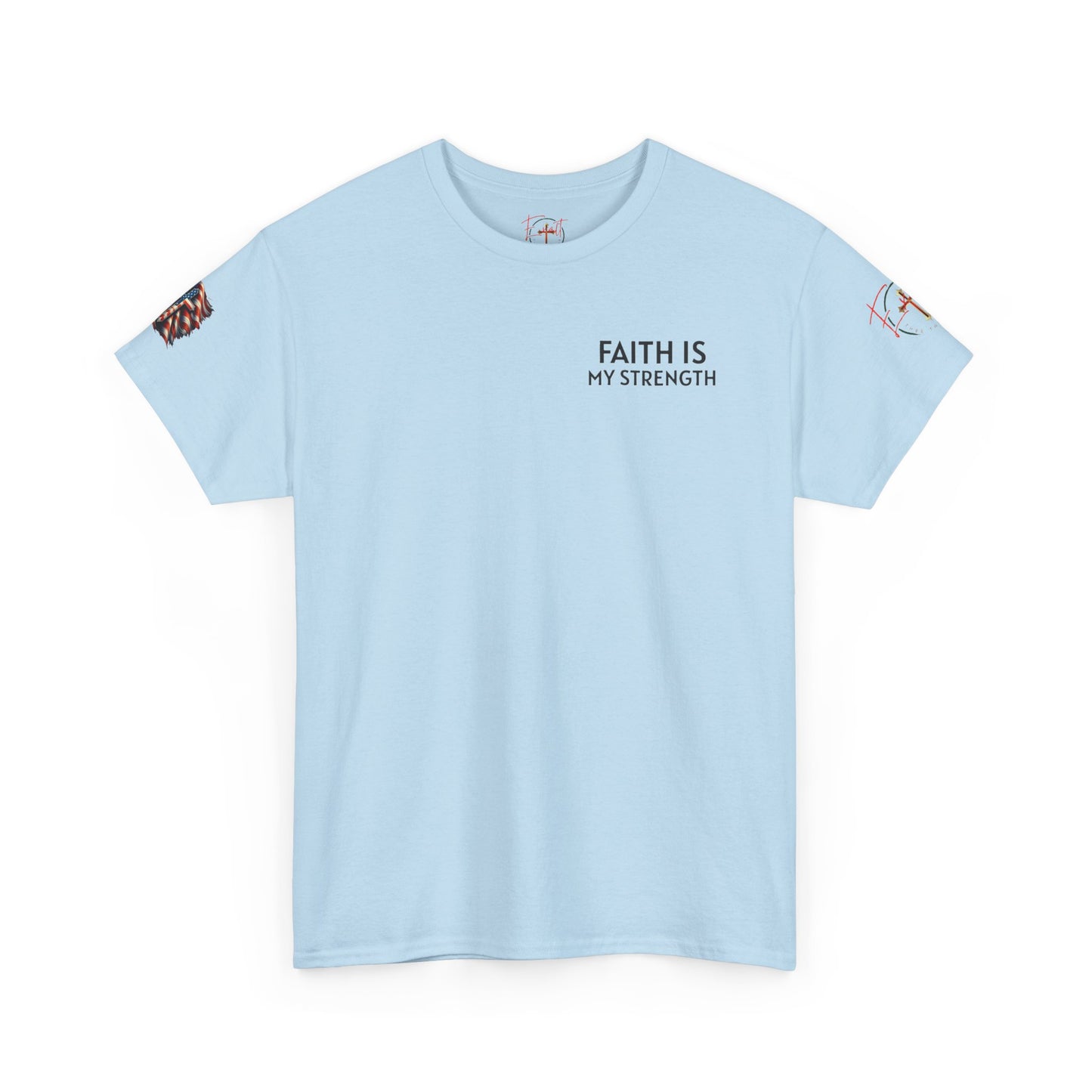 Christian Tee - Philippians 4:13 'Faith Is My Strength'