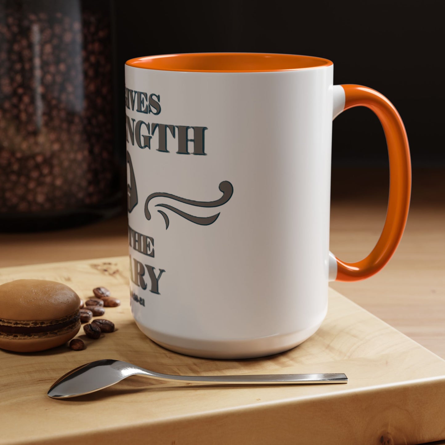 Mug - Bible Verse Isaiah 40:29-31 'He gives Strength to the Weary'
