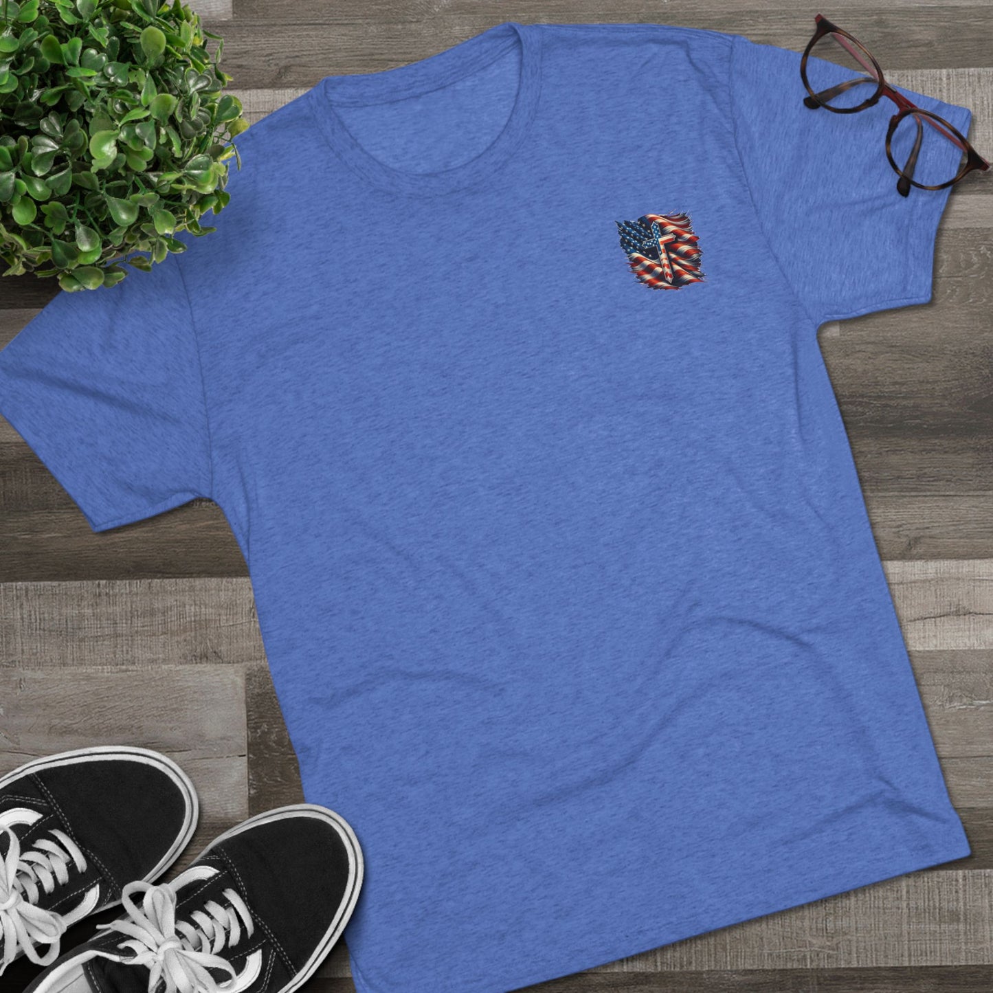 Copy of Unisex Tri-Blend Crew Tee "GOD BLESS AMERICA"