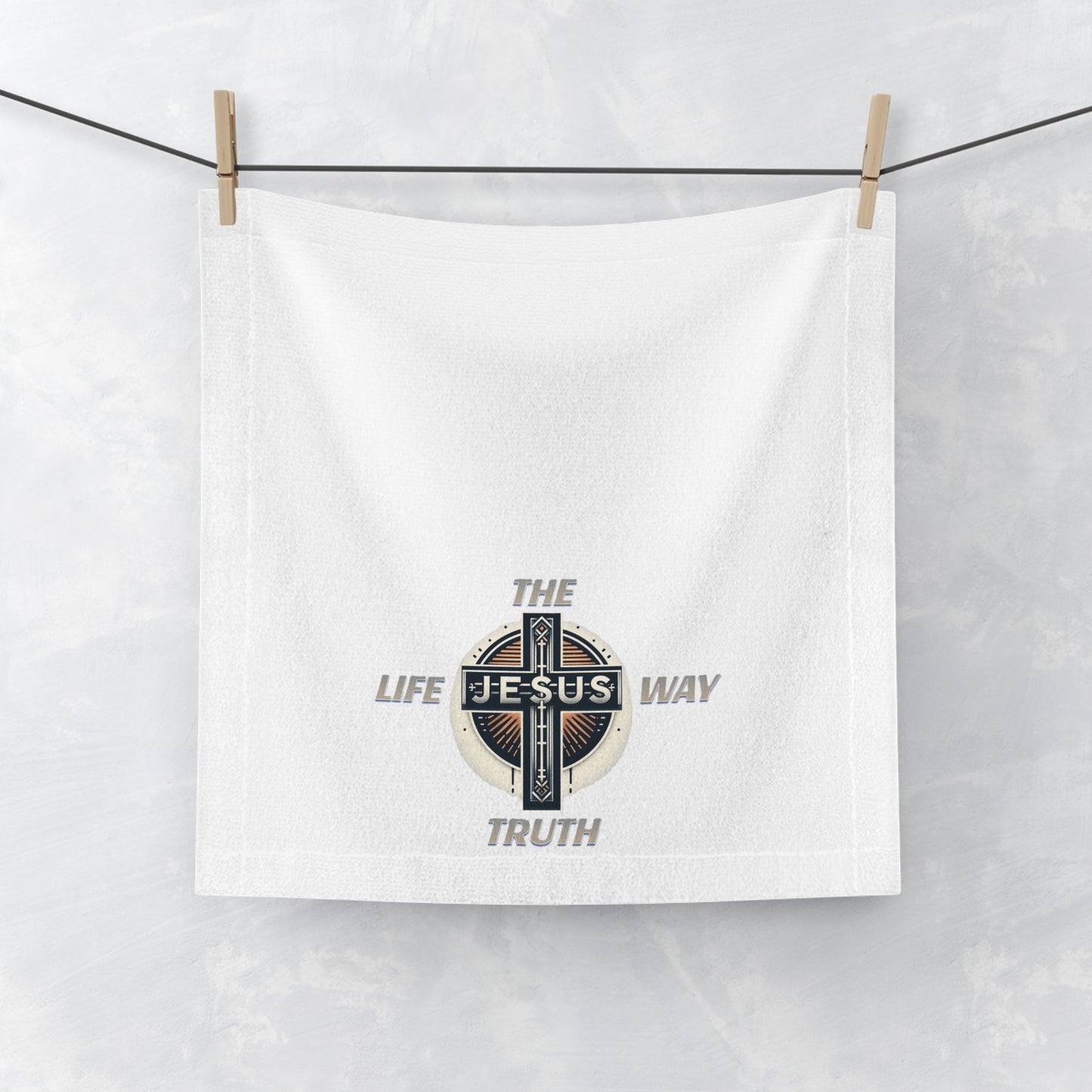 Face Towel "JESUS IS THE WAY TRUTH LIFE"