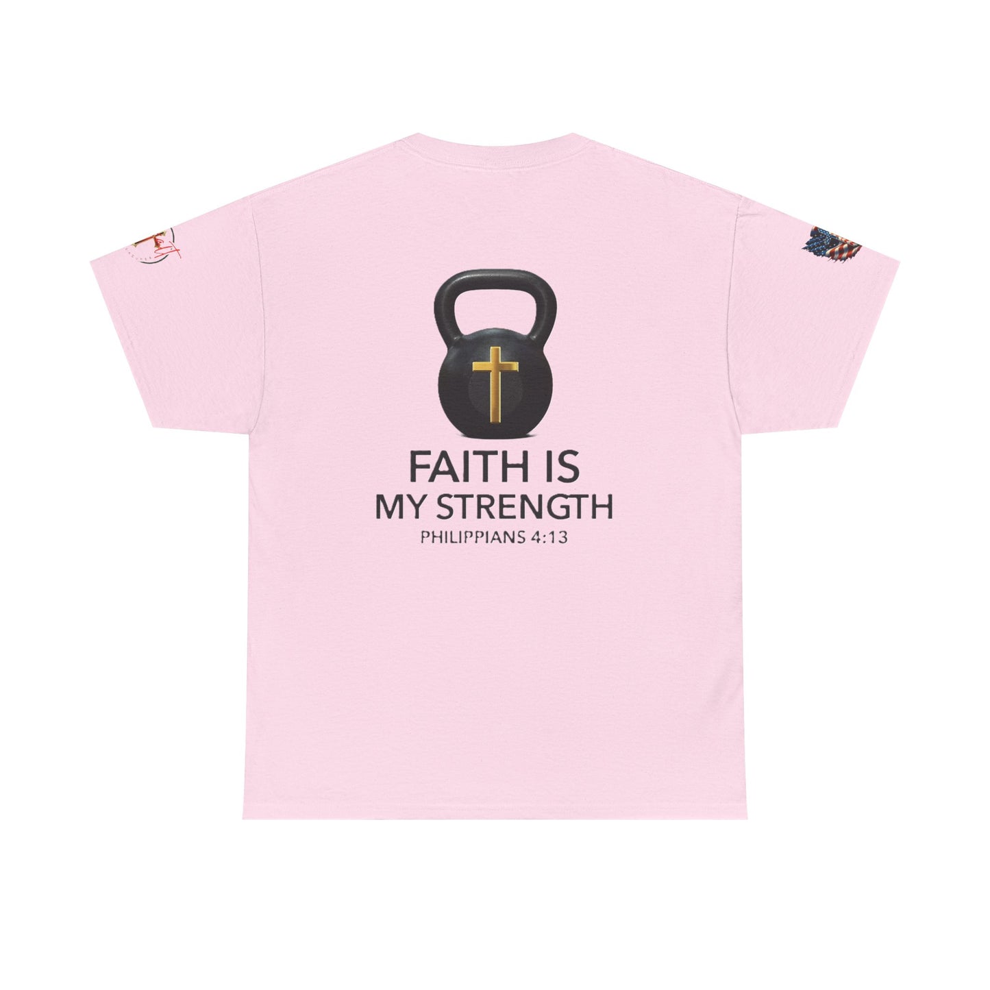 Christian Tee - Philippians 4:13 'Faith Is My Strength'