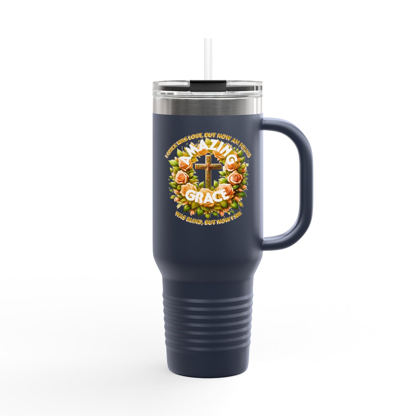 Insulated Travel Mug, 40oz "Amazing Grace"