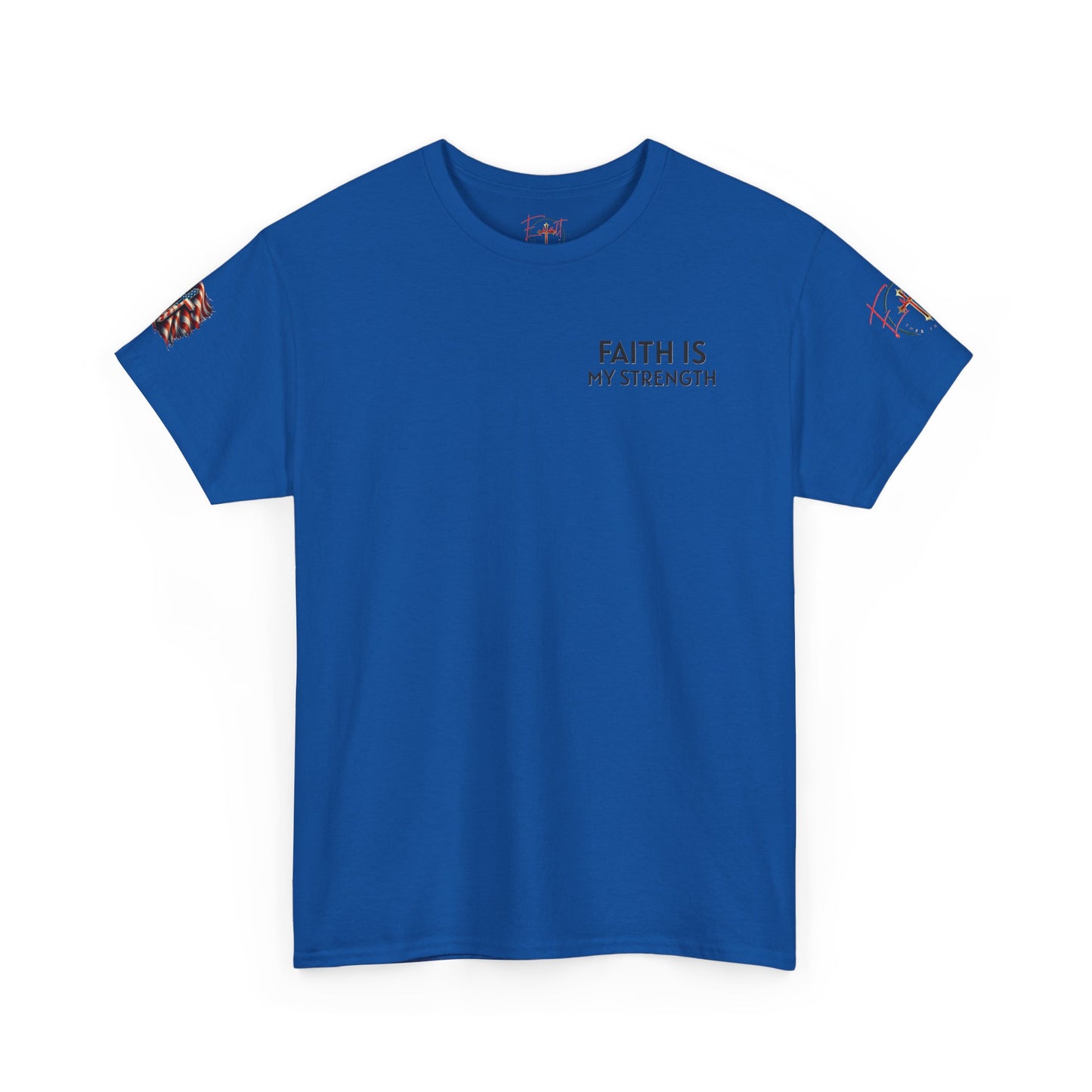 Christian Tee - Philippians 4:13 'Faith Is My Strength'