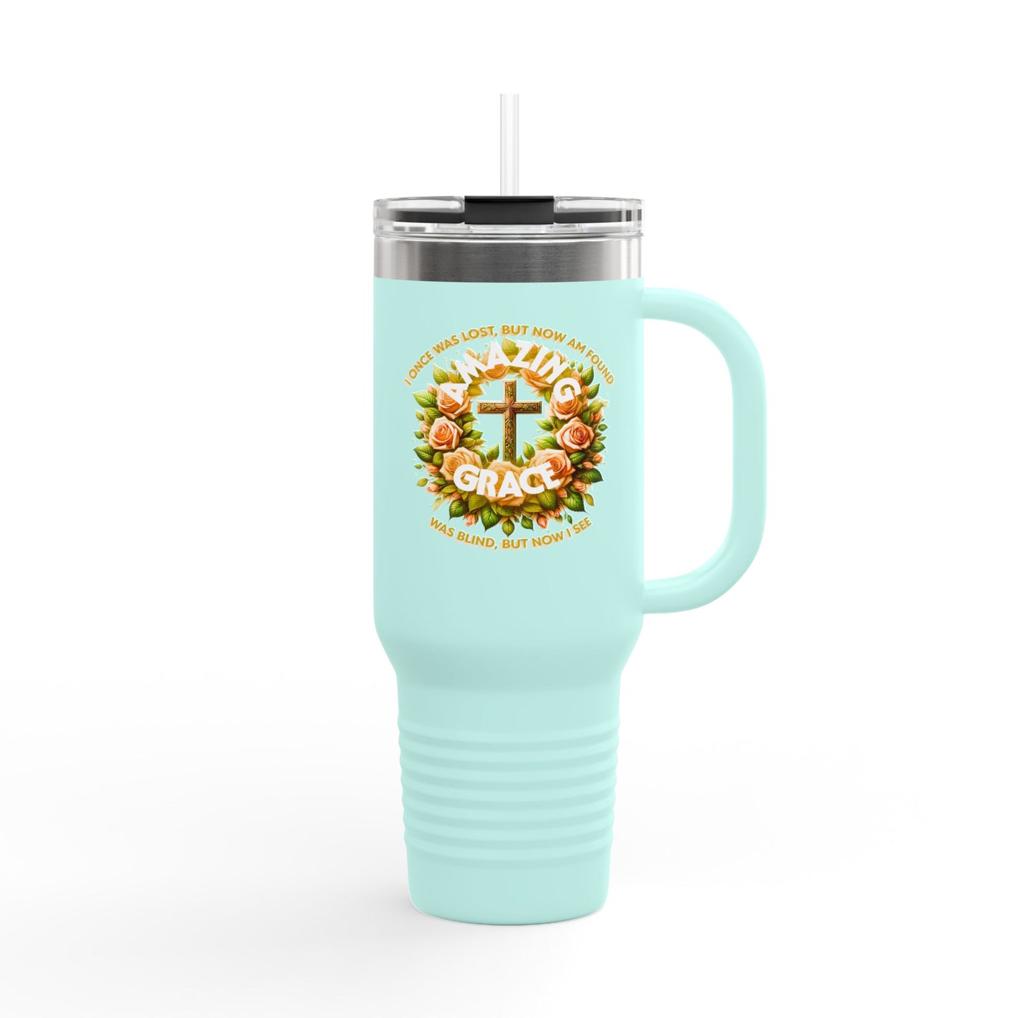 Insulated Travel Mug, 40oz "Amazing Grace"