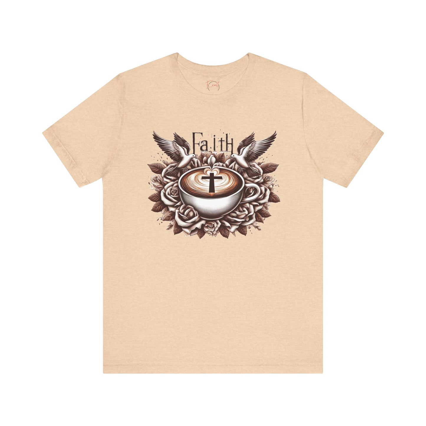 Unisex Jersey Short Sleeve Tee "Faith and Coffee"