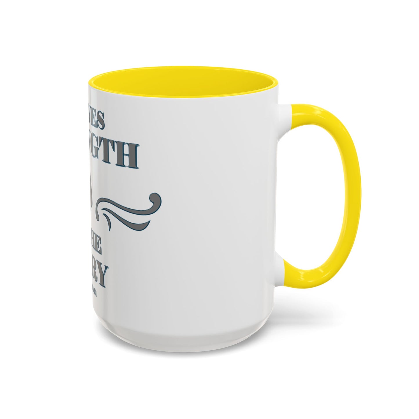 Mug - Bible Verse Isaiah 40:29-31 'He gives Strength to the Weary'