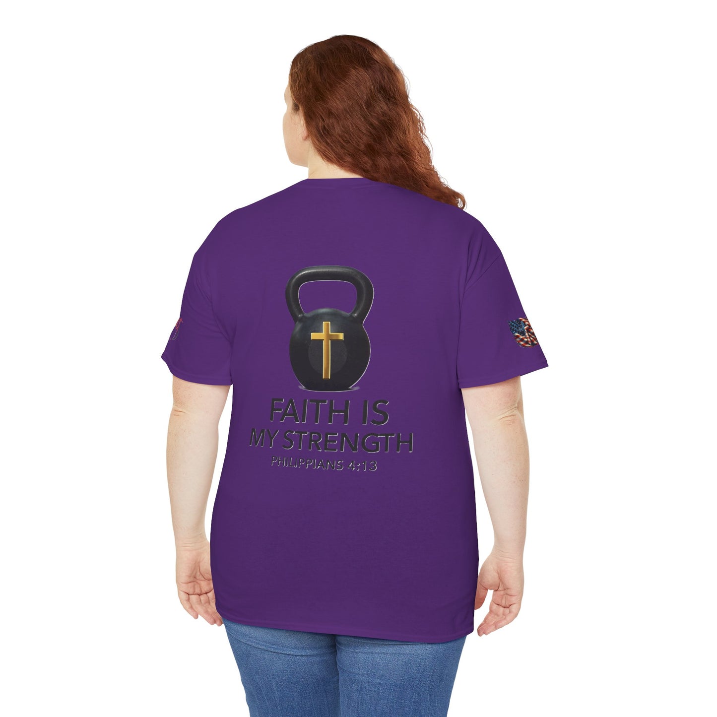 Christian Tee - Philippians 4:13 'Faith Is My Strength'