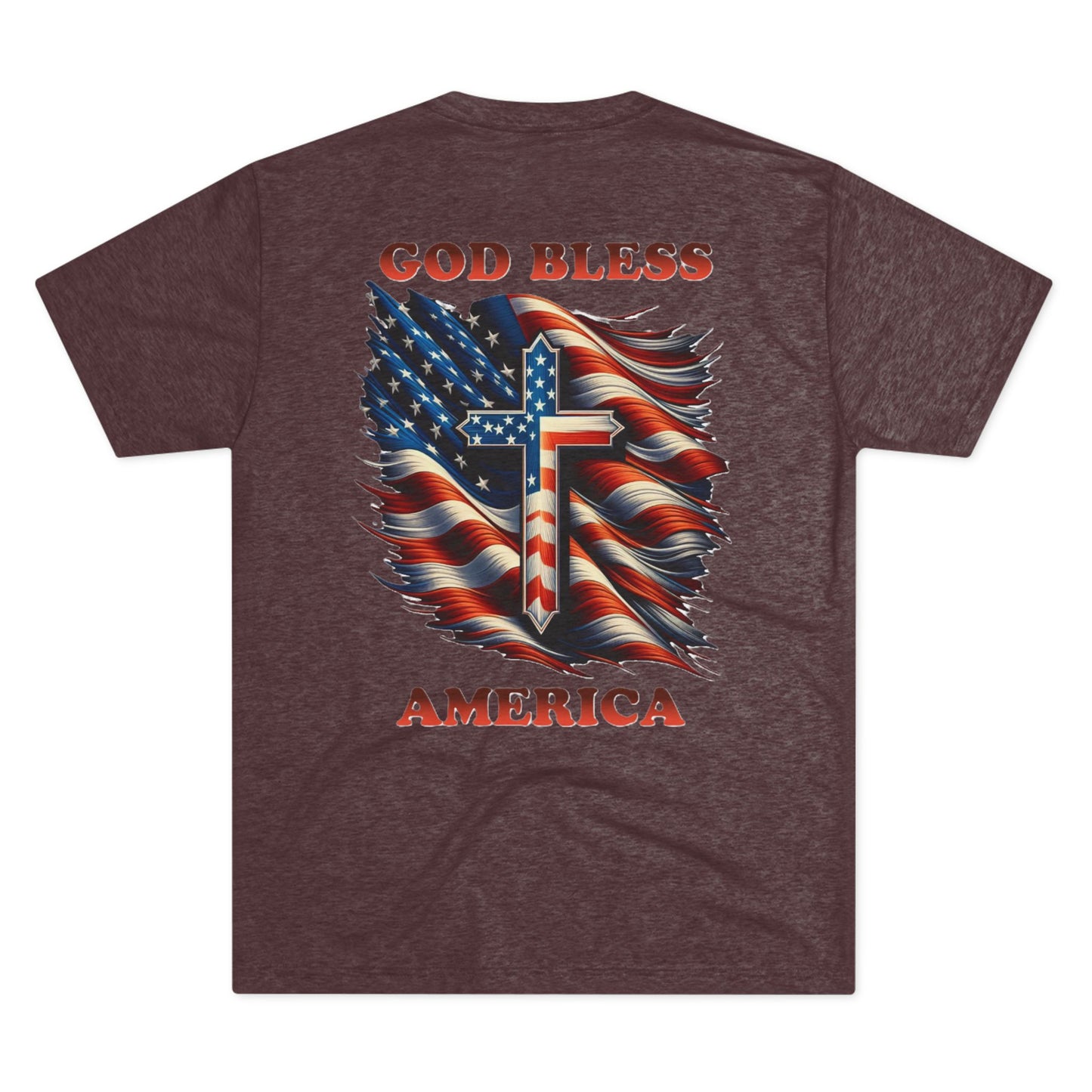 Copy of Unisex Tri-Blend Crew Tee "GOD BLESS AMERICA"