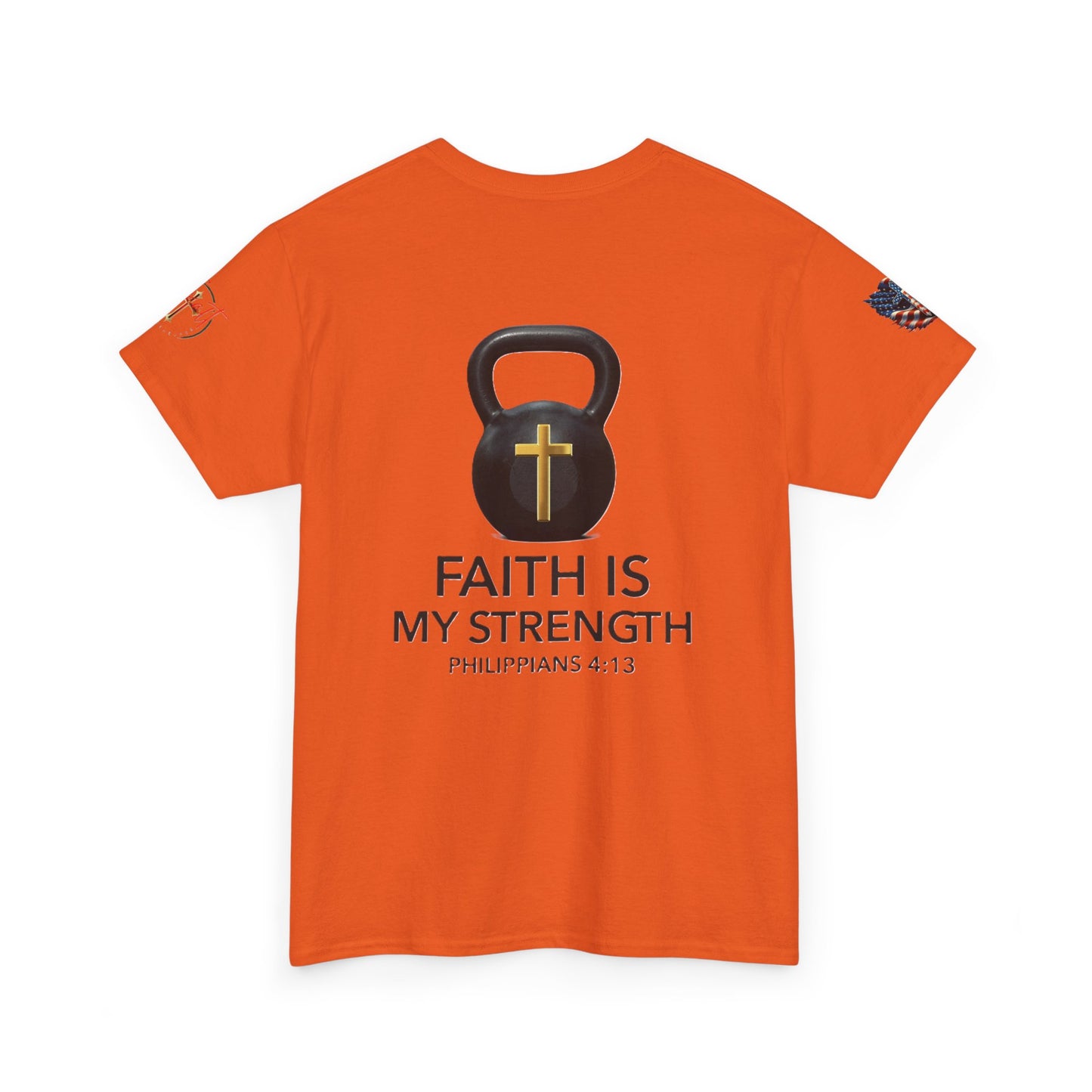 Christian Tee - Philippians 4:13 'Faith Is My Strength'