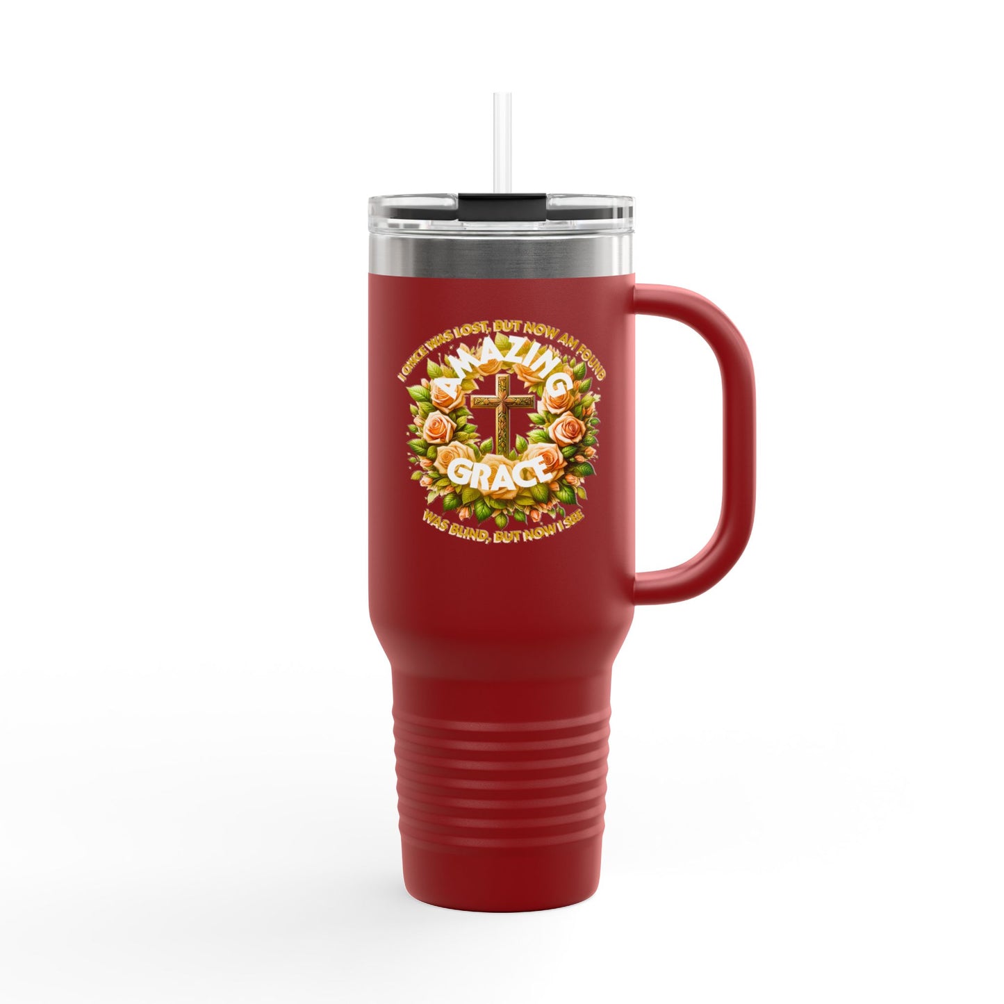 Insulated Travel Mug, 40oz "Amazing Grace"